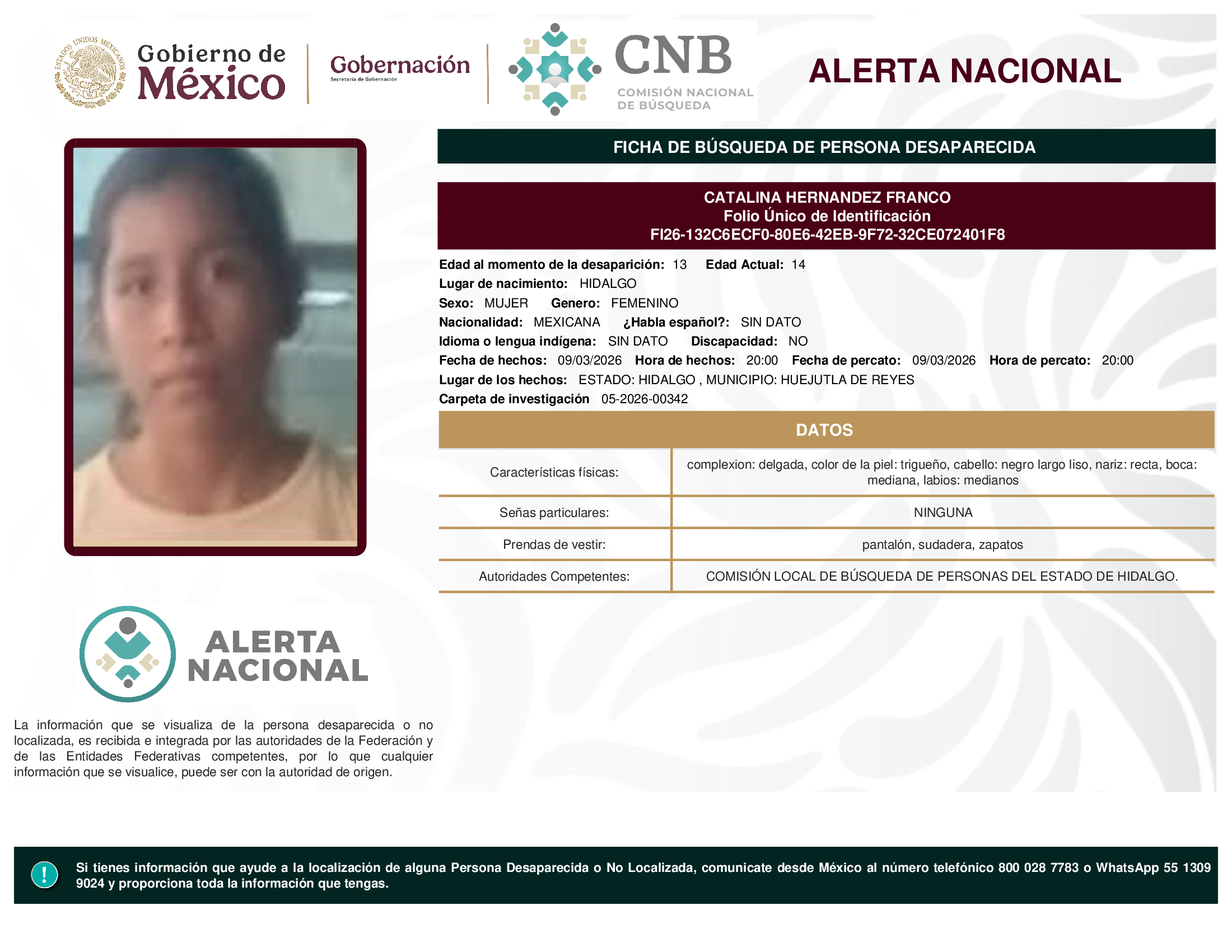 CATALINA HERNANDEZ FRANCO