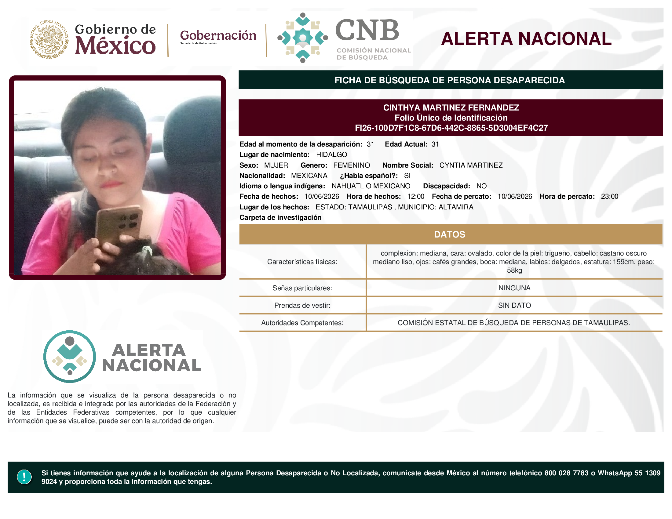 CINTHYA MARTINEZ FERNANDEZ