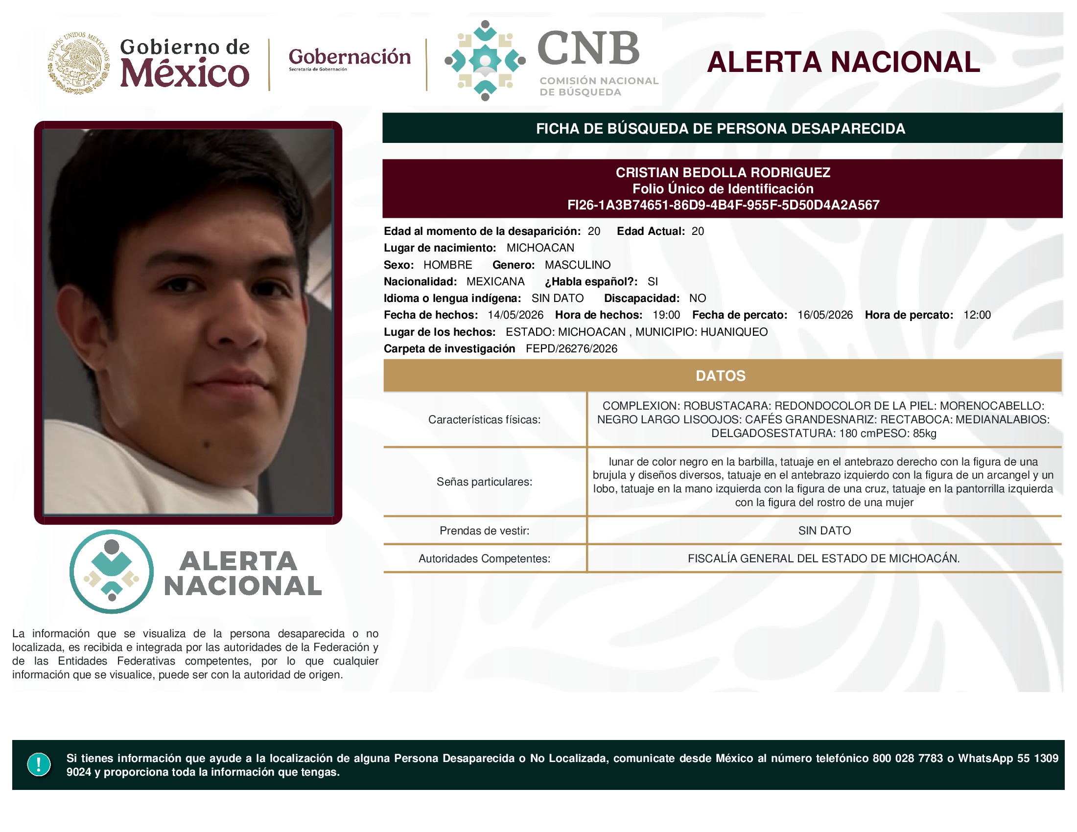 CRISTIAN BEDOLLA RODRIGUEZ