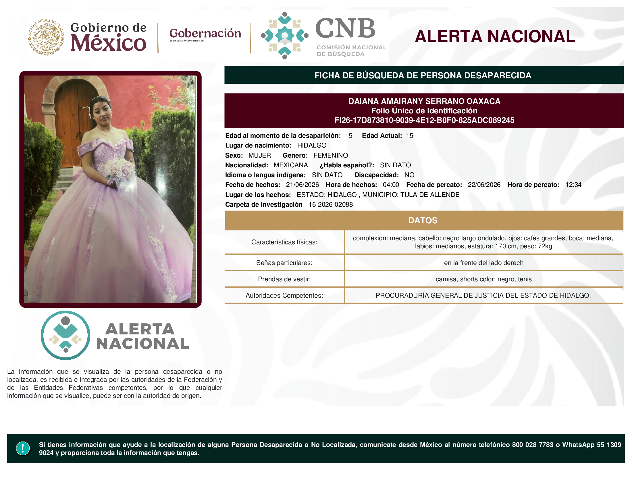 DAIANA AMAIRANY SERRANO OAXACA