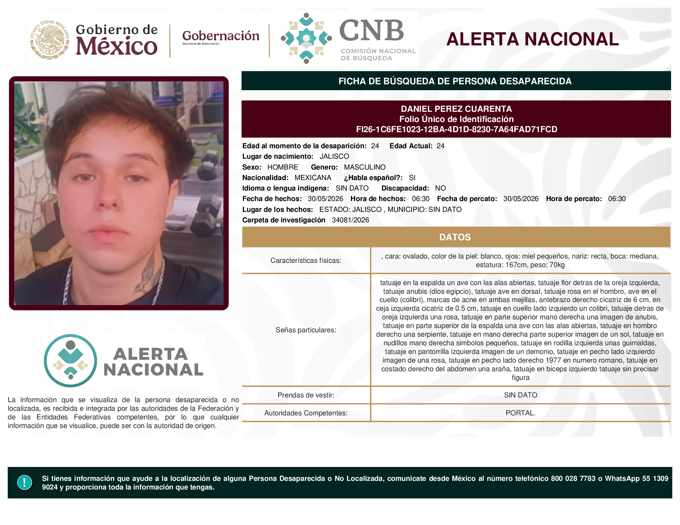 DANIEL PEREZ CUARENTA