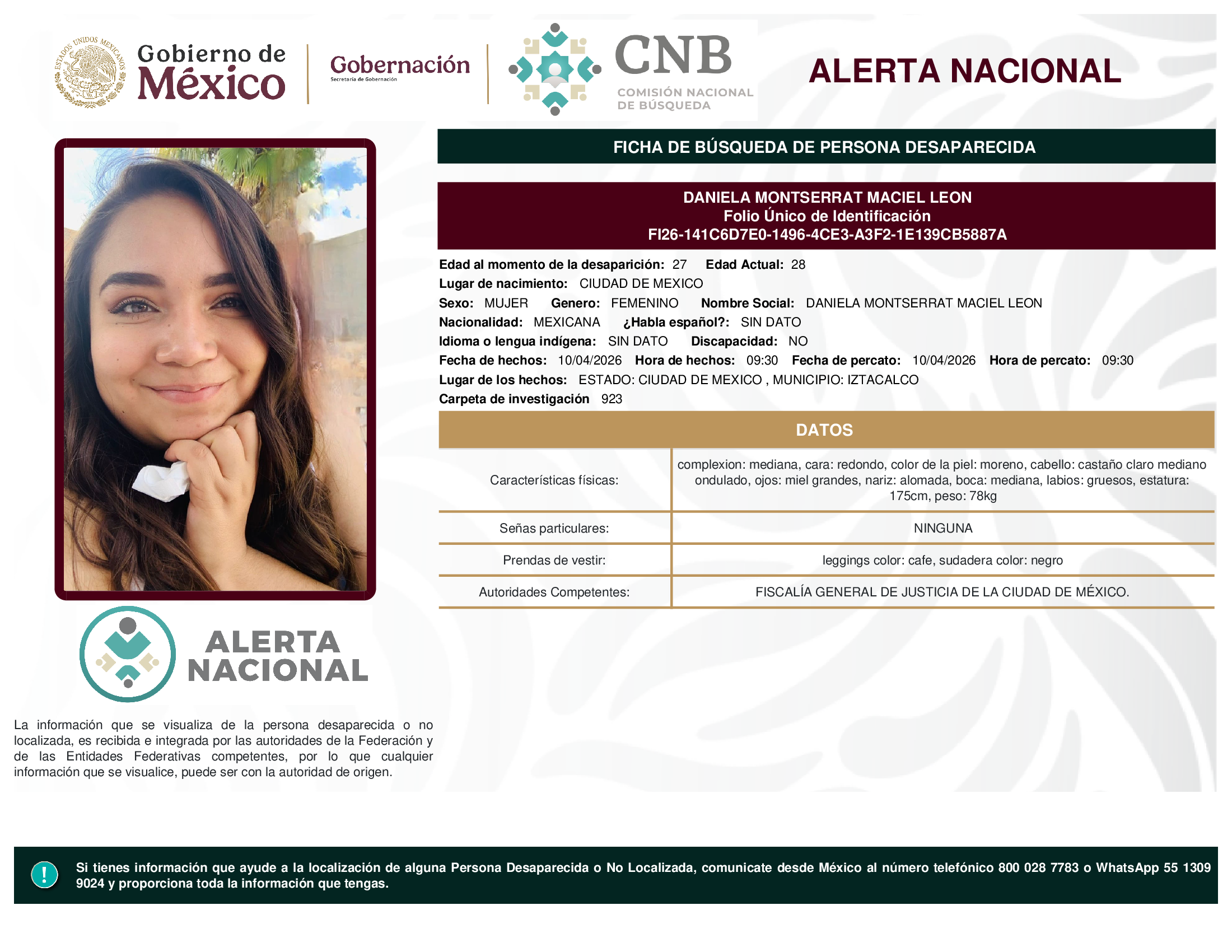 DANIELA MONTSERRAT MACIEL LEON
