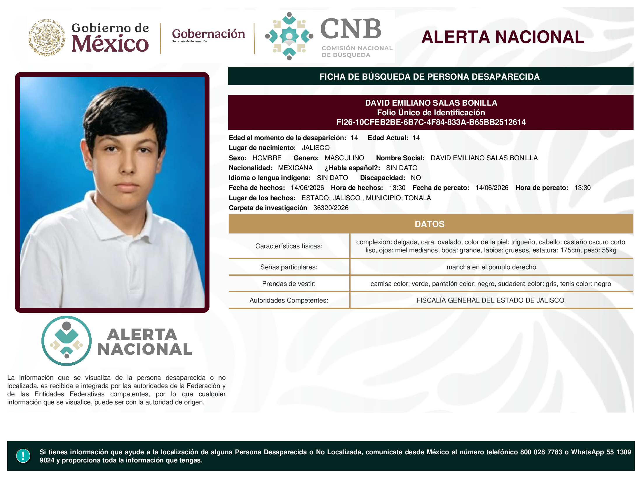 DAVID EMILIANO SALAS BONILLA