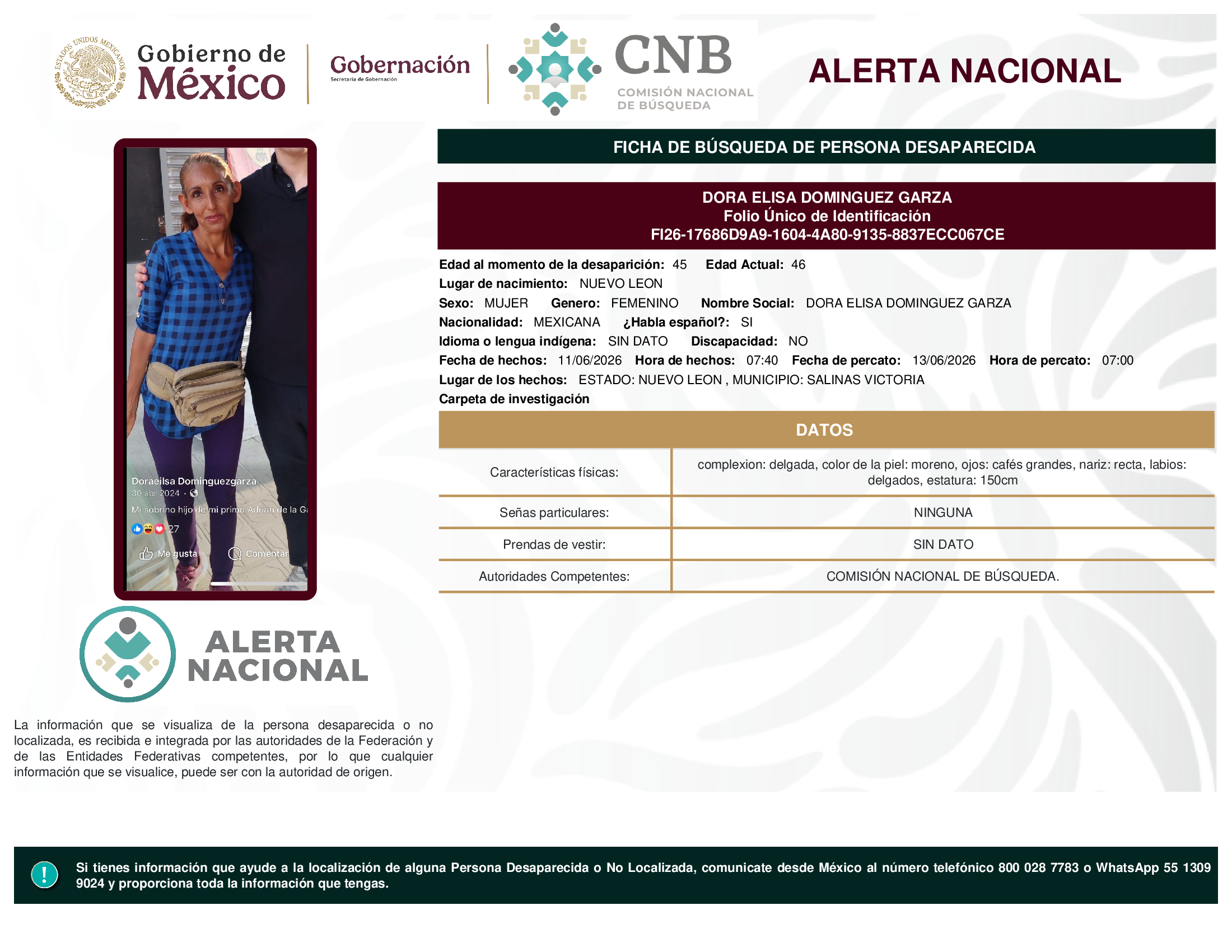 DORA ELISA DOMINGUEZ GARZA