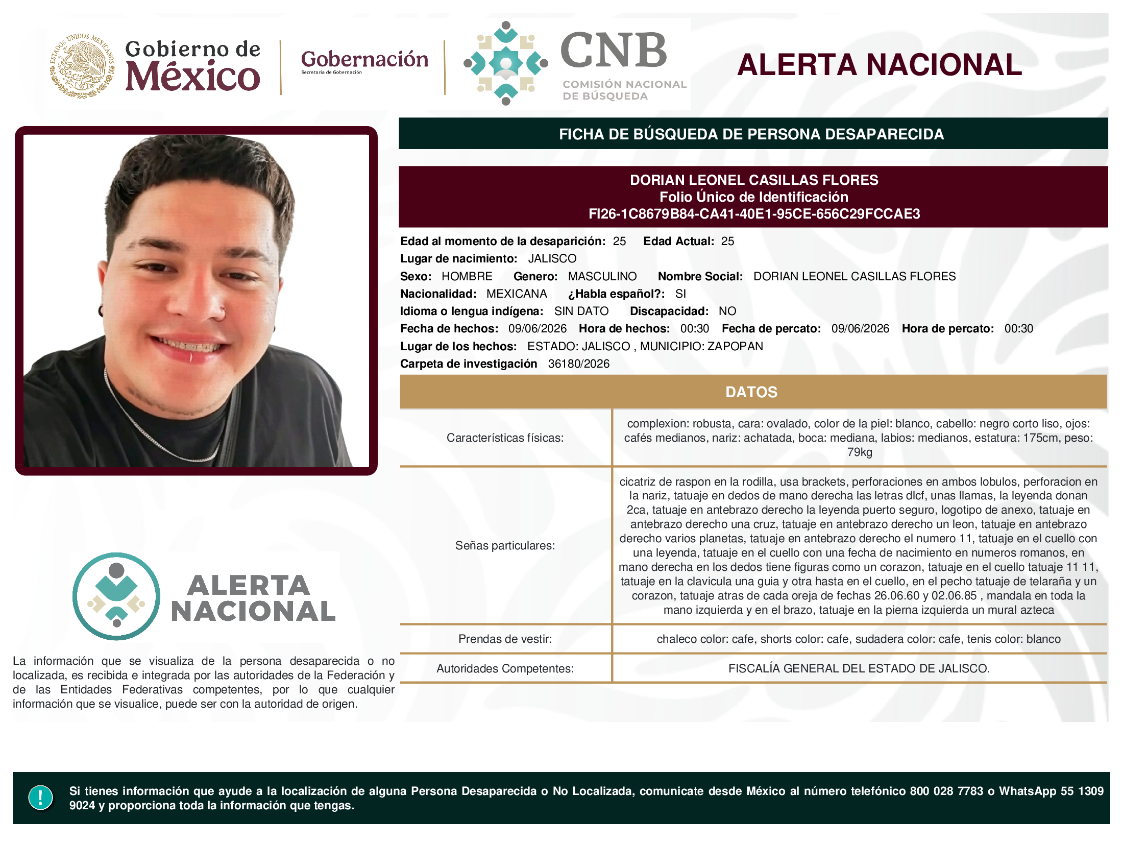 DORIAN LEONEL CASILLAS FLORES