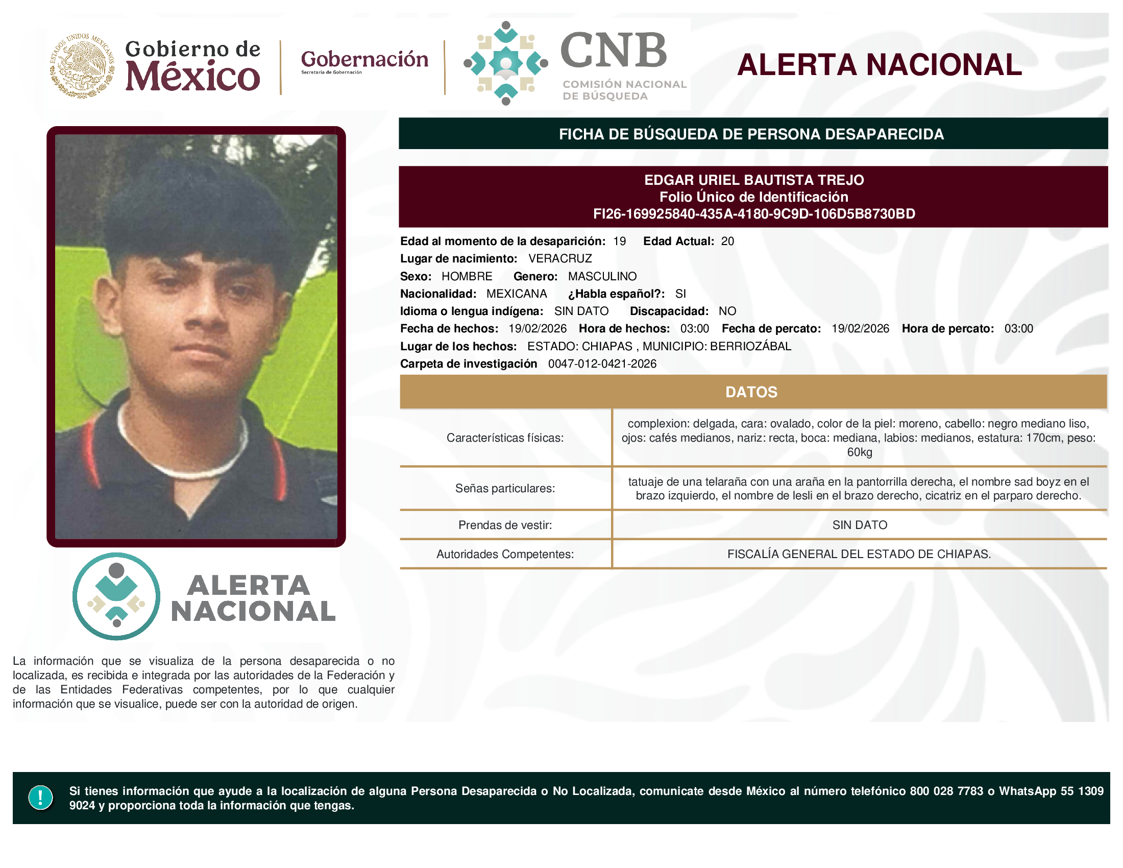 EDGAR URIEL BAUTISTA TREJO
