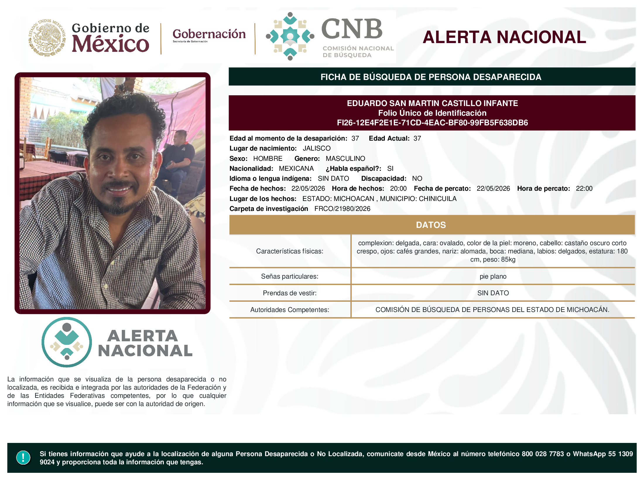 EDUARDO SAN MARTIN CASTILLO INFANTE
