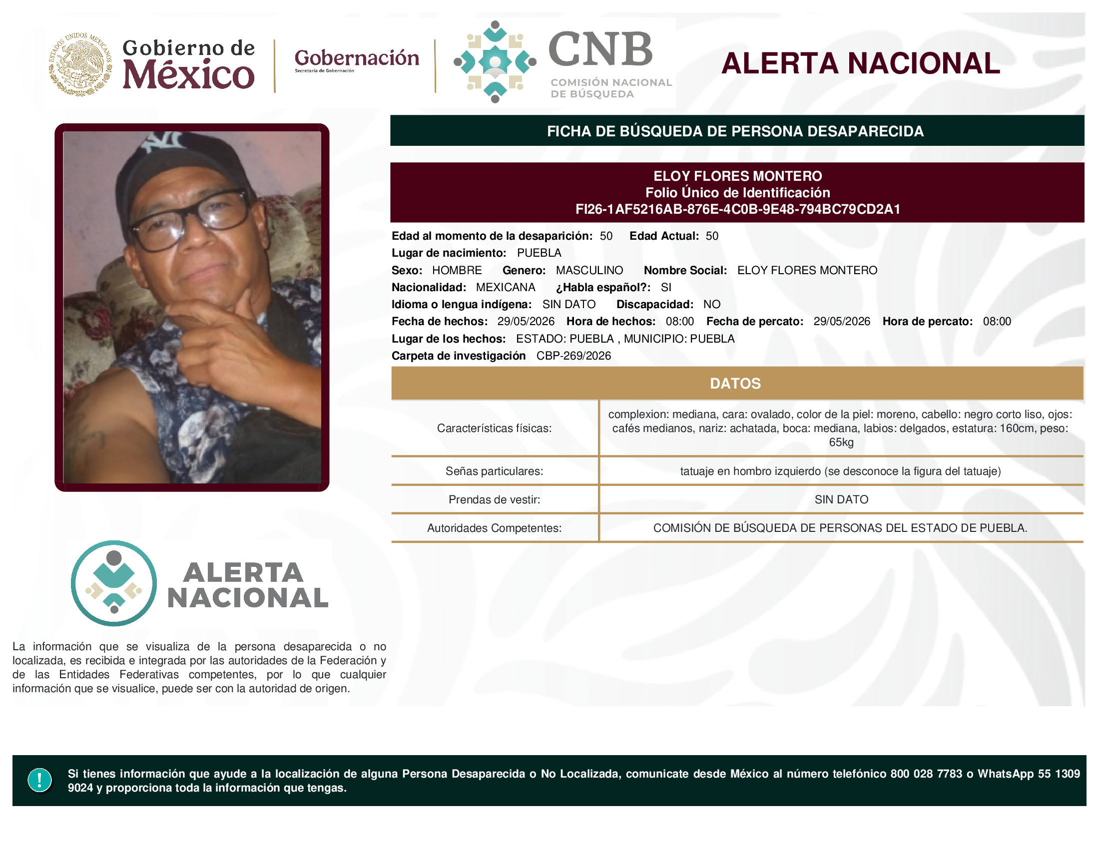 ELOY FLORES MONTERO