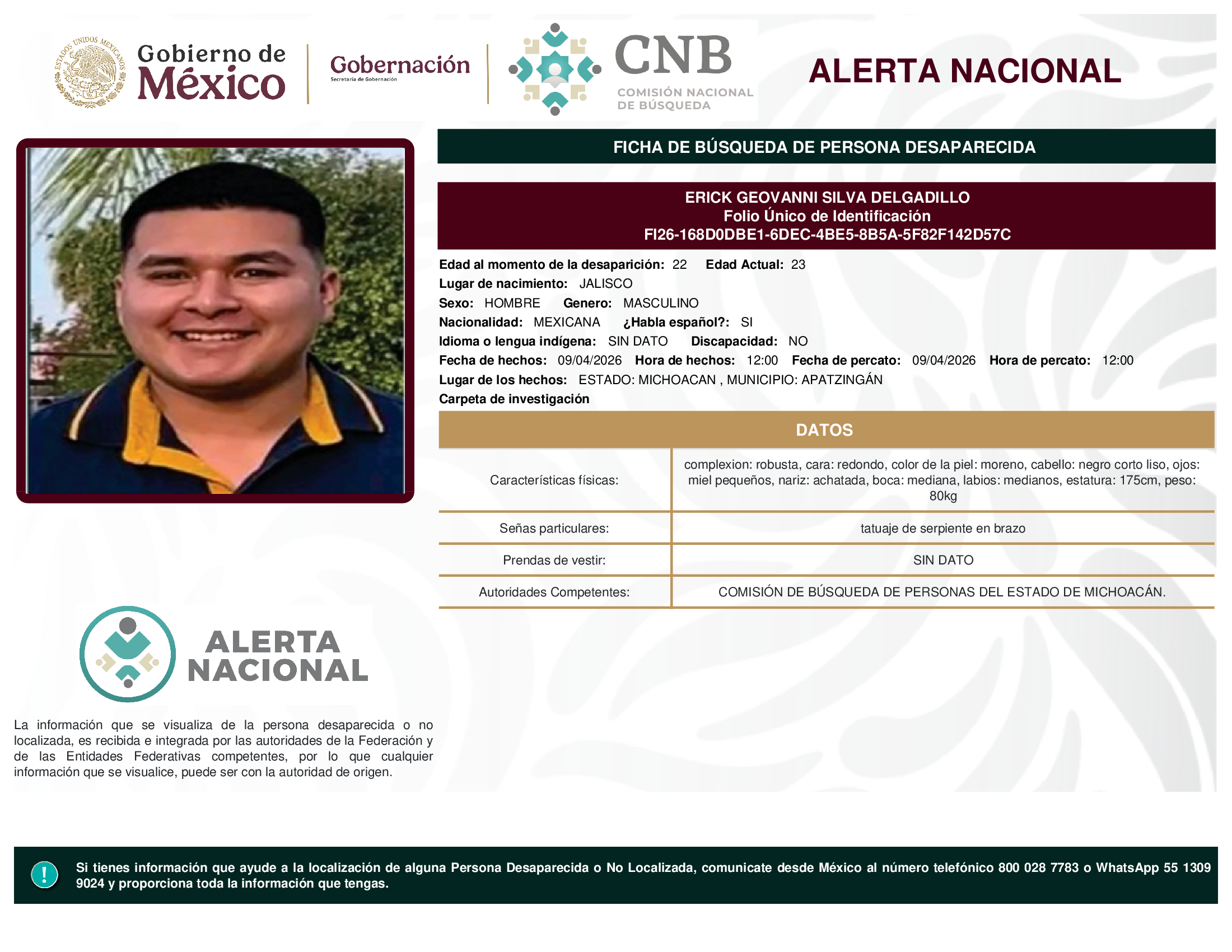 ERICK GEOVANNI SILVA DELGADILLO
