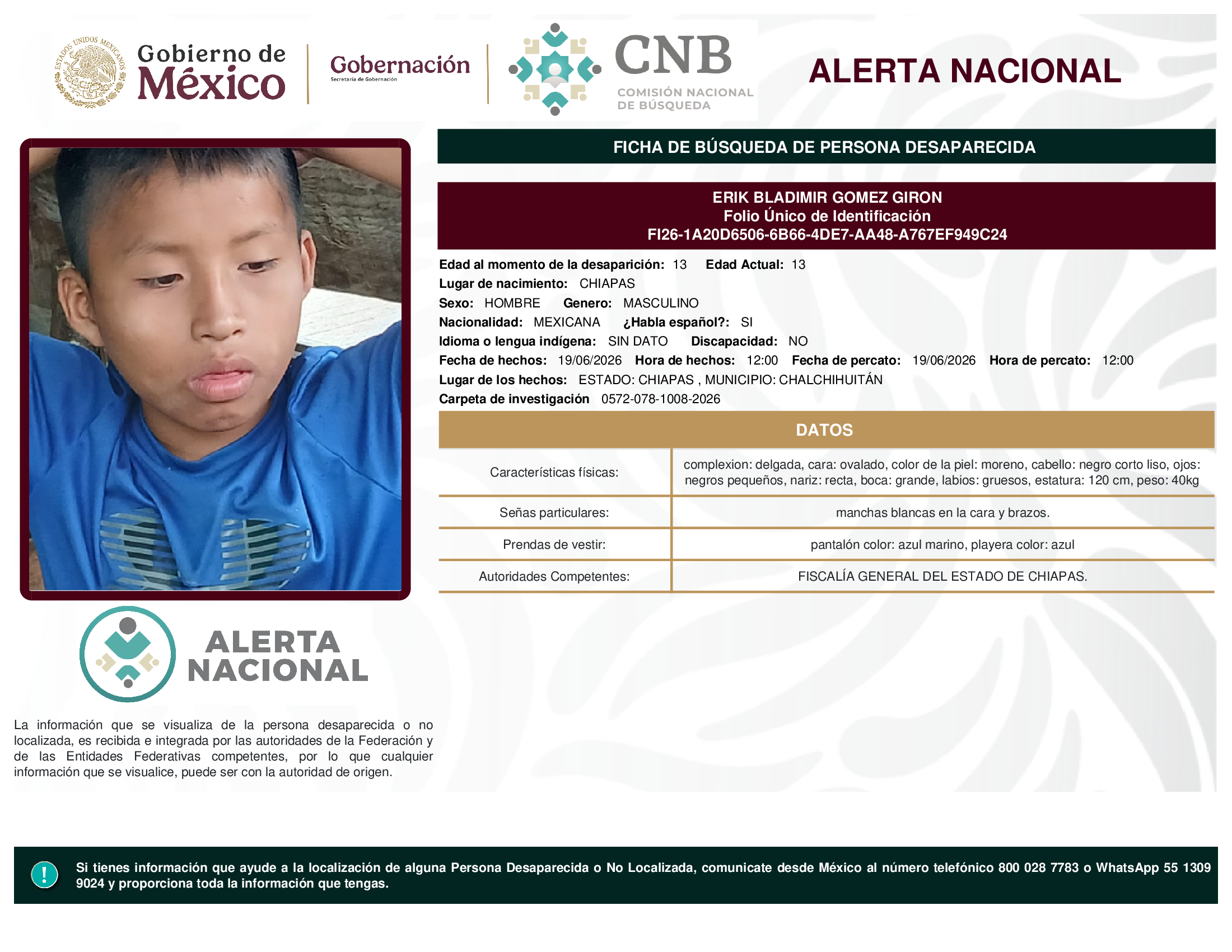 ERIK BLADIMIR GOMEZ GIRON
