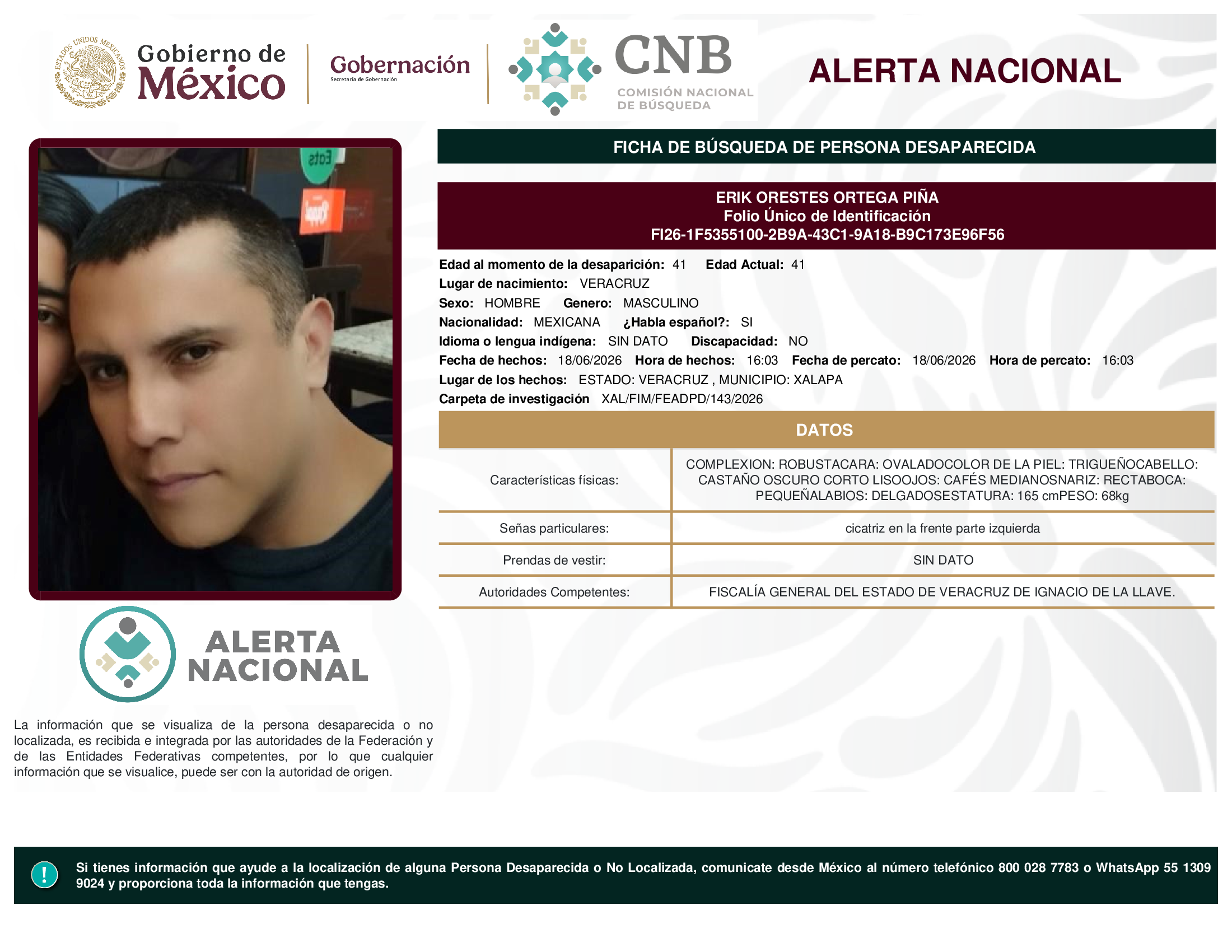 ERIK ORESTES ORTEGA PIÑA