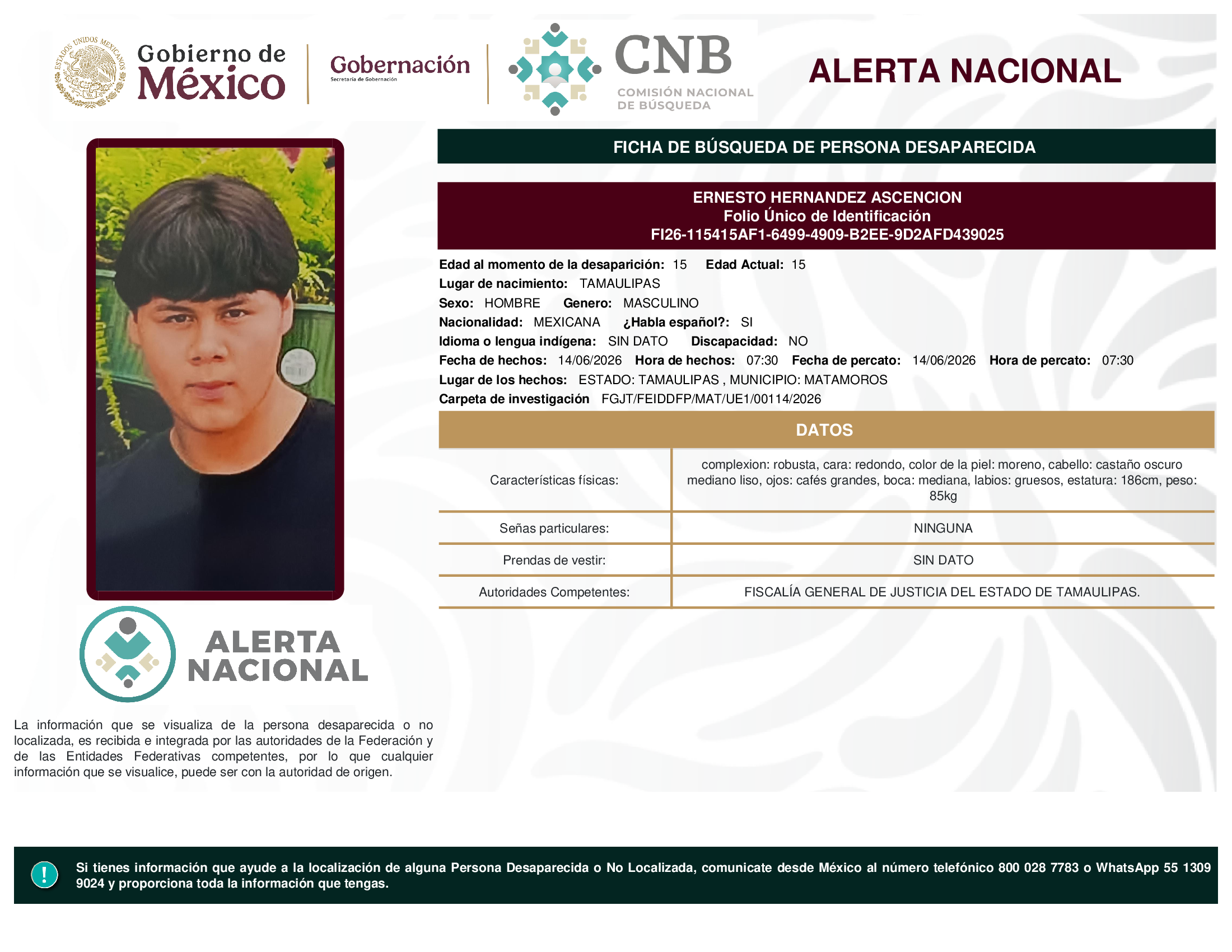 ERNESTO HERNANDEZ ASCENCION