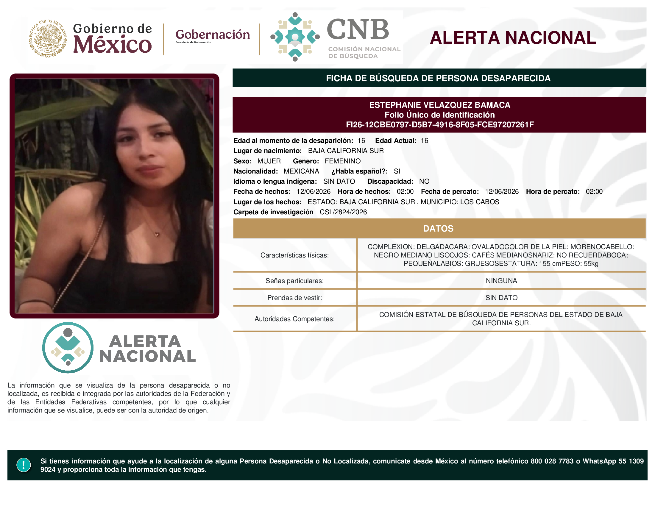 ESTEPHANIE VELAZQUEZ BAMACA