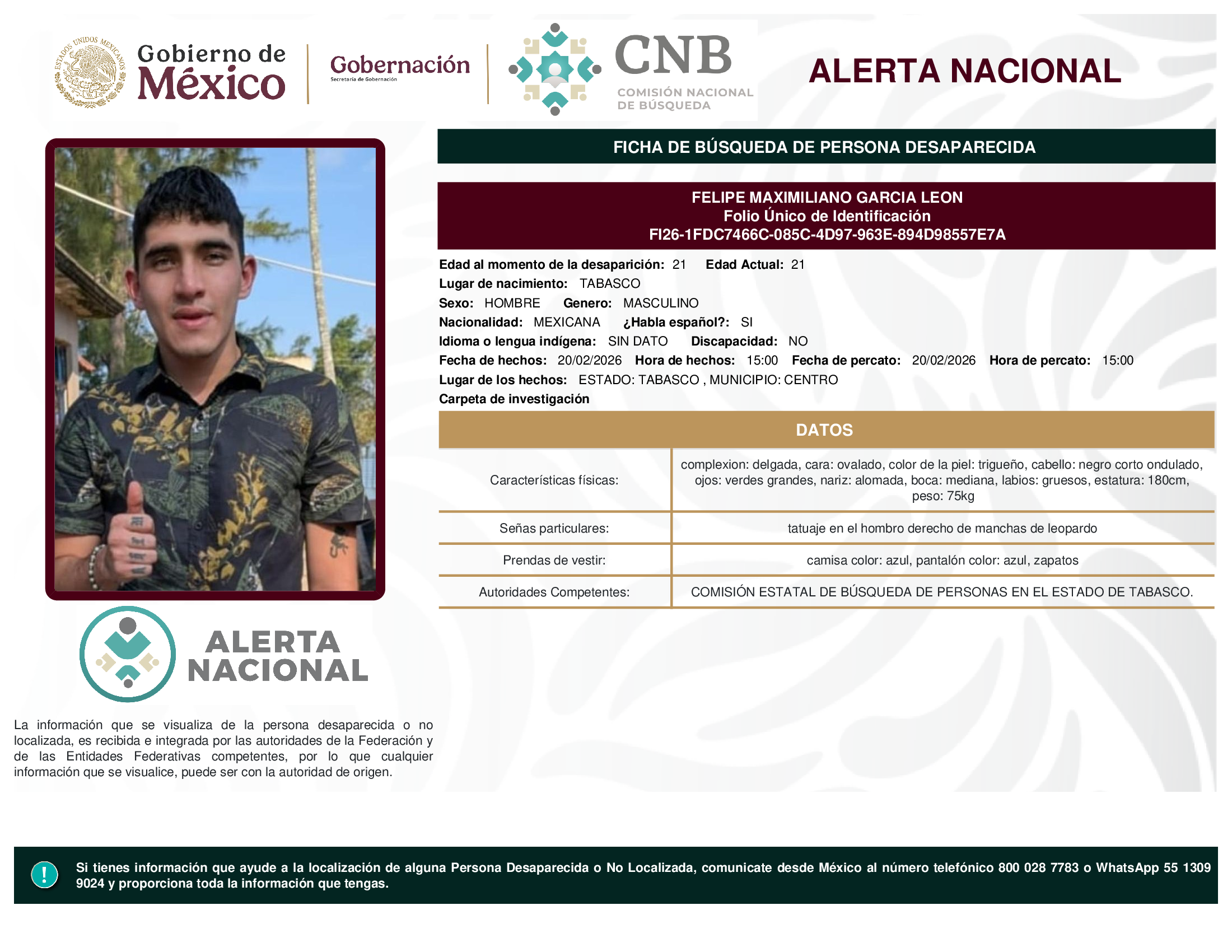 FELIPE MAXIMILIANO GARCIA LEON