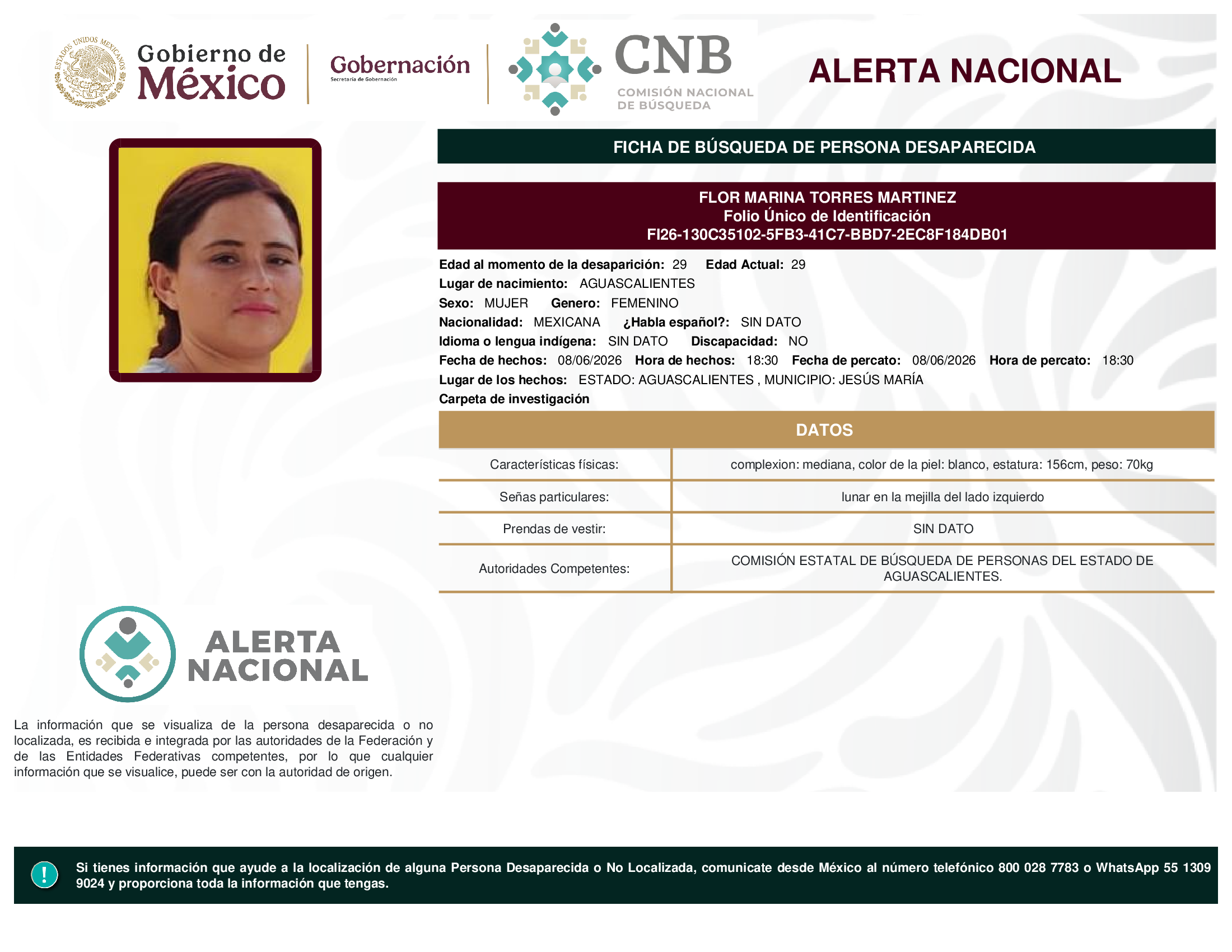 FLOR MARINA TORRES MARTINEZ