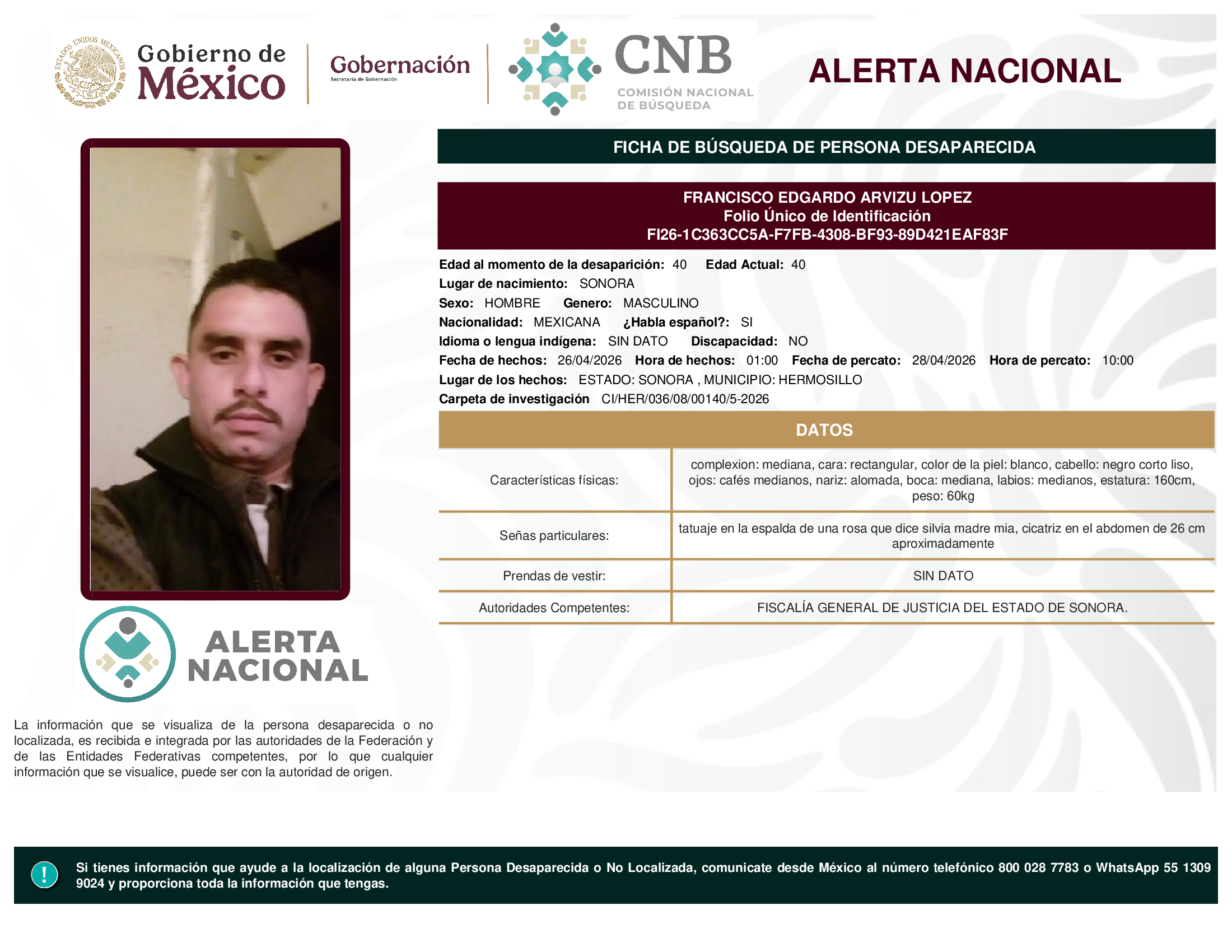 FRANCISCO EDGARDO ARVIZU LOPEZ
