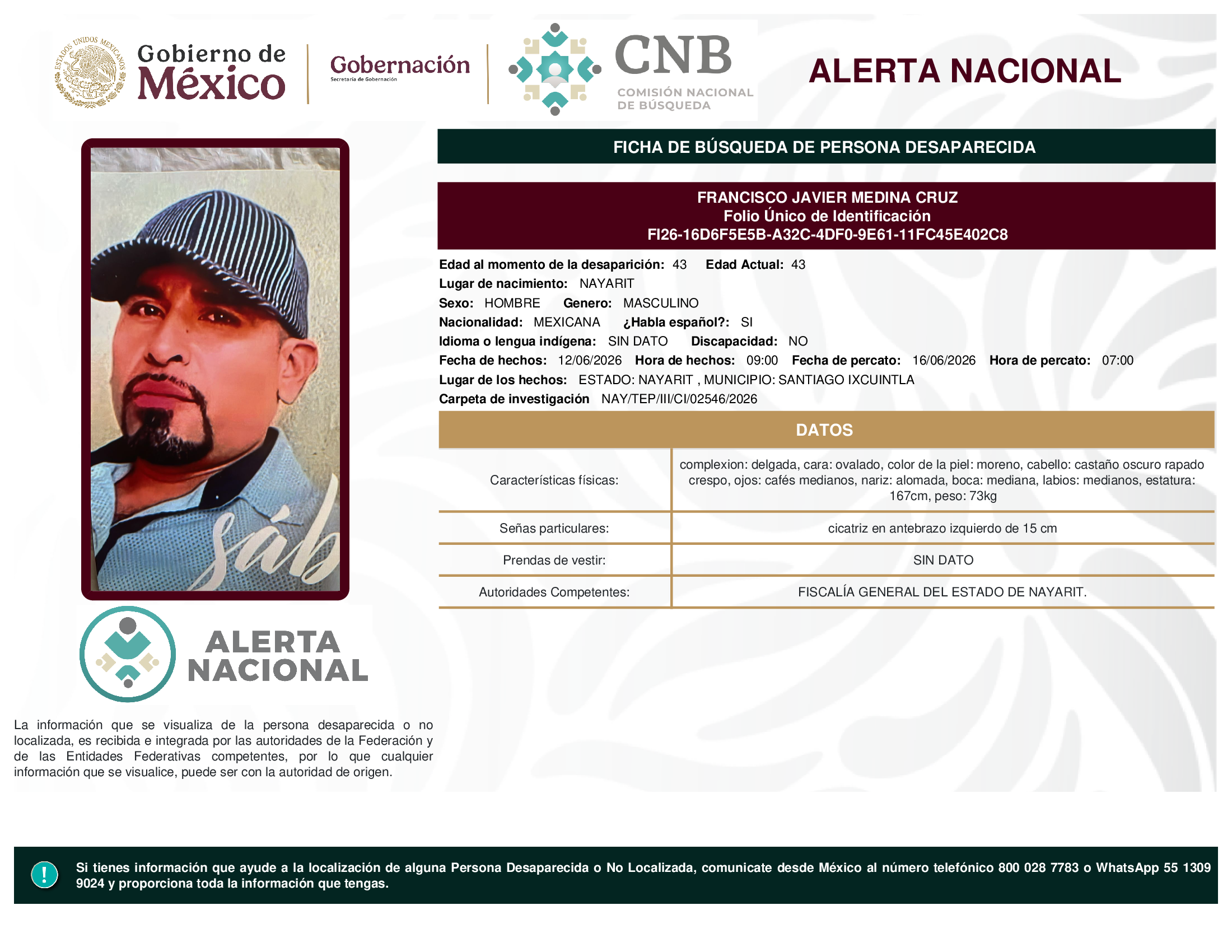 FRANCISCO JAVIER MEDINA CRUZ