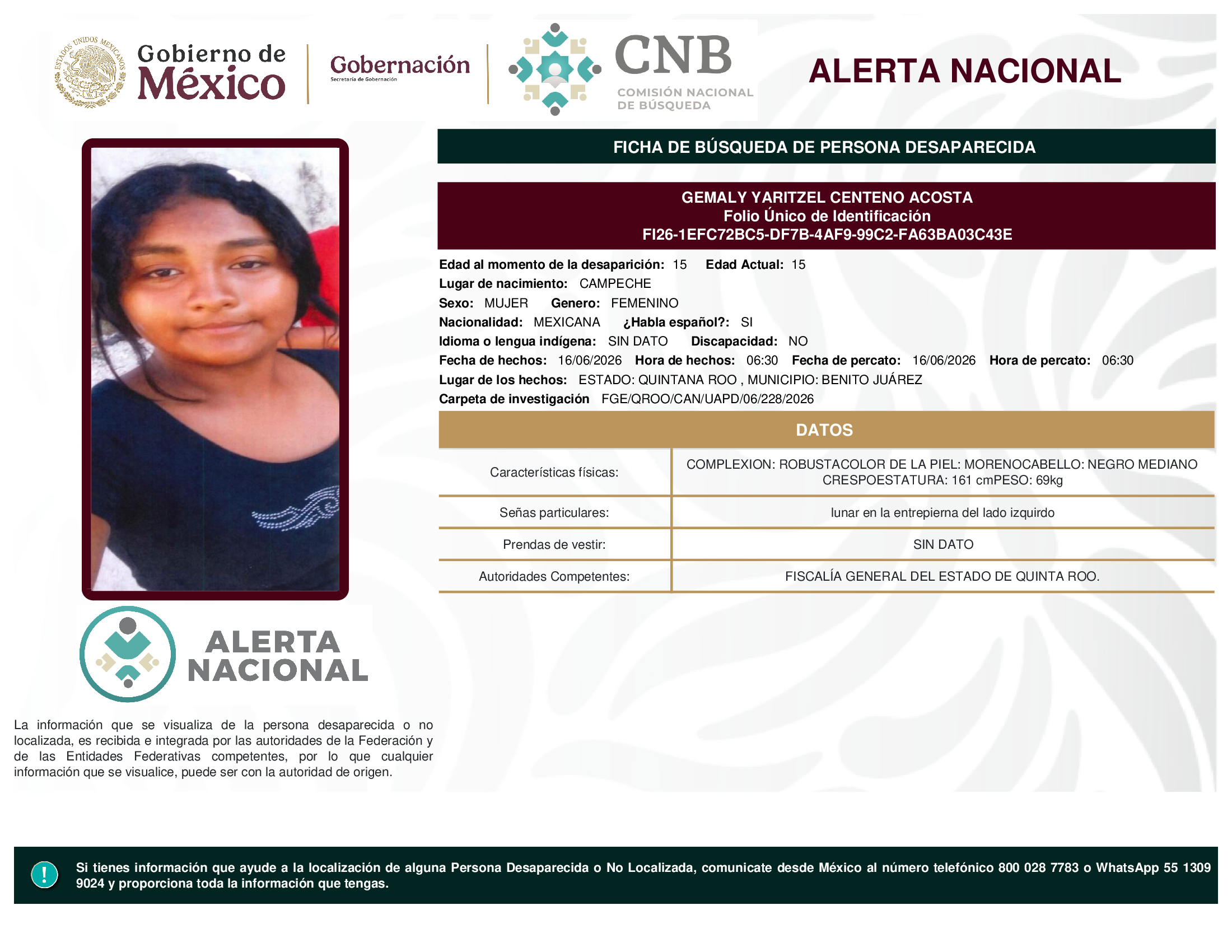 GEMALY YARITZEL CENTENO ACOSTA