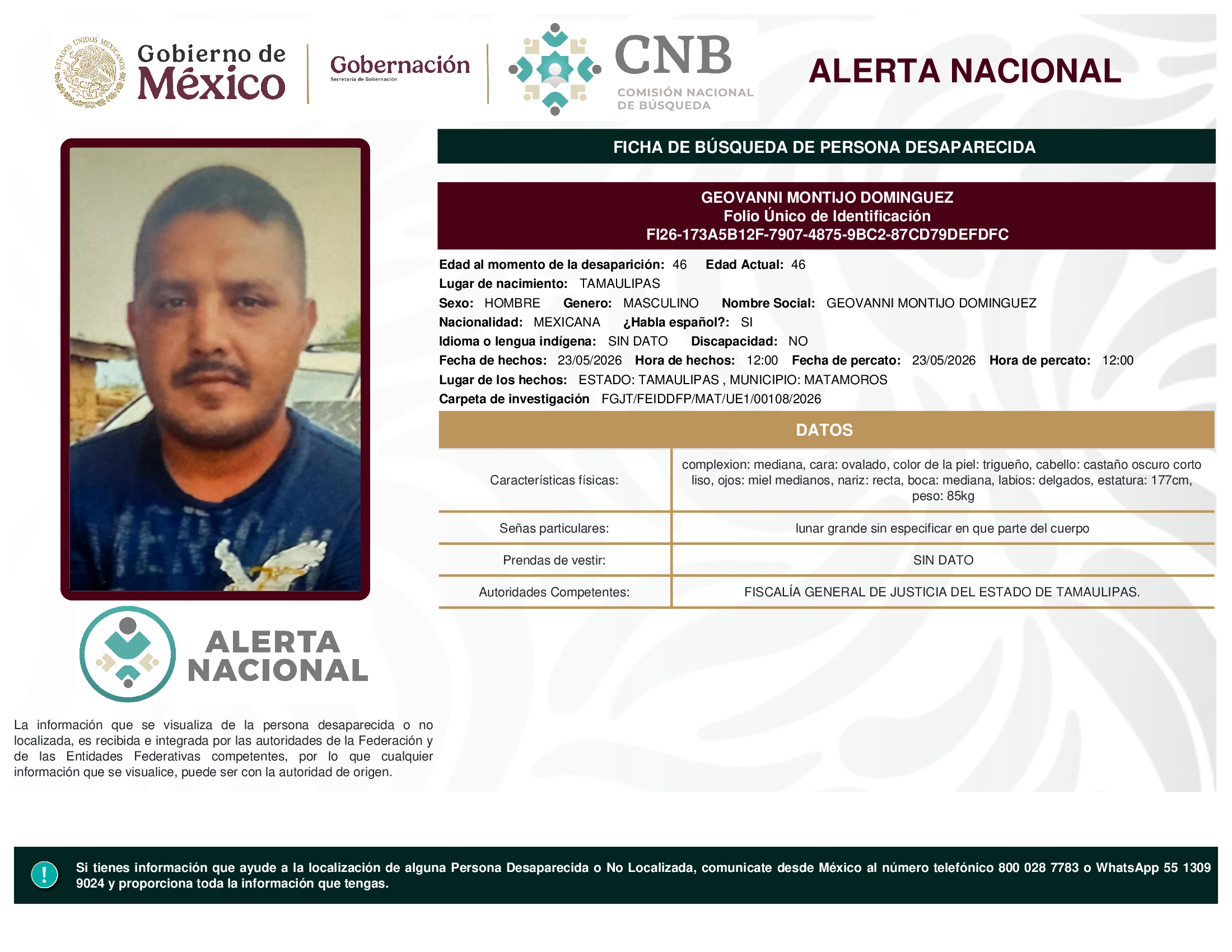 GEOVANNI MONTIJO DOMINGUEZ