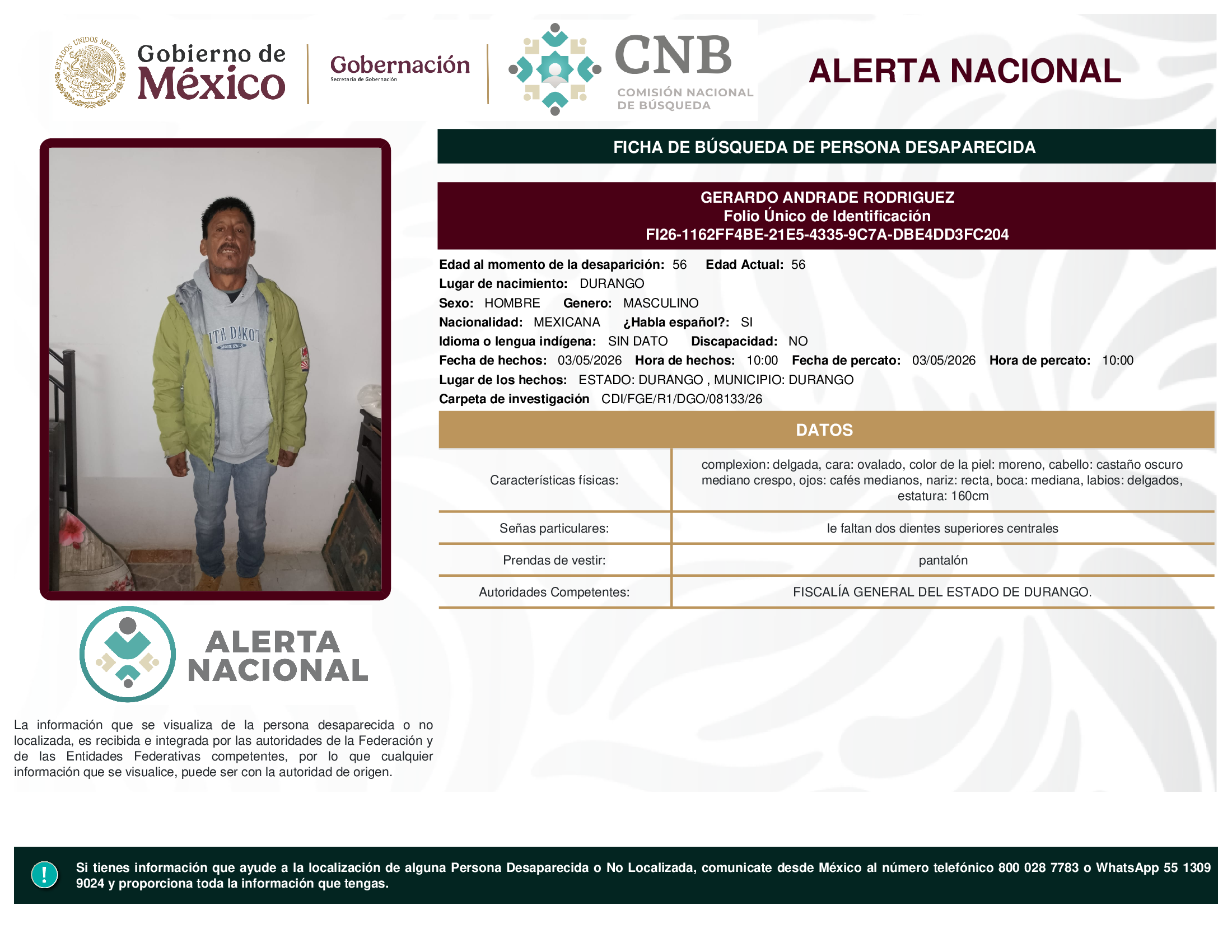 GERARDO ANDRADE RODRIGUEZ