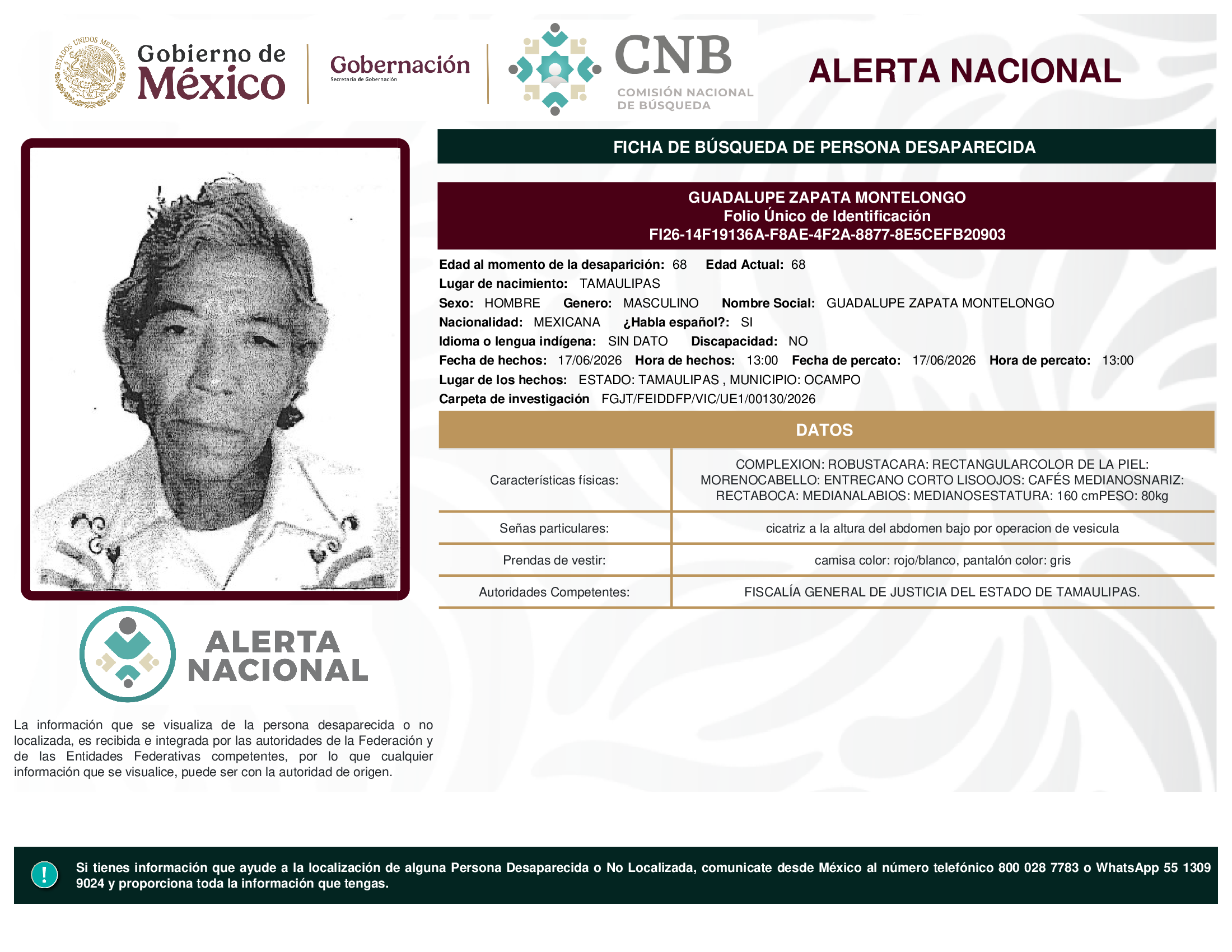 GUADALUPE ZAPATA MONTELONGO