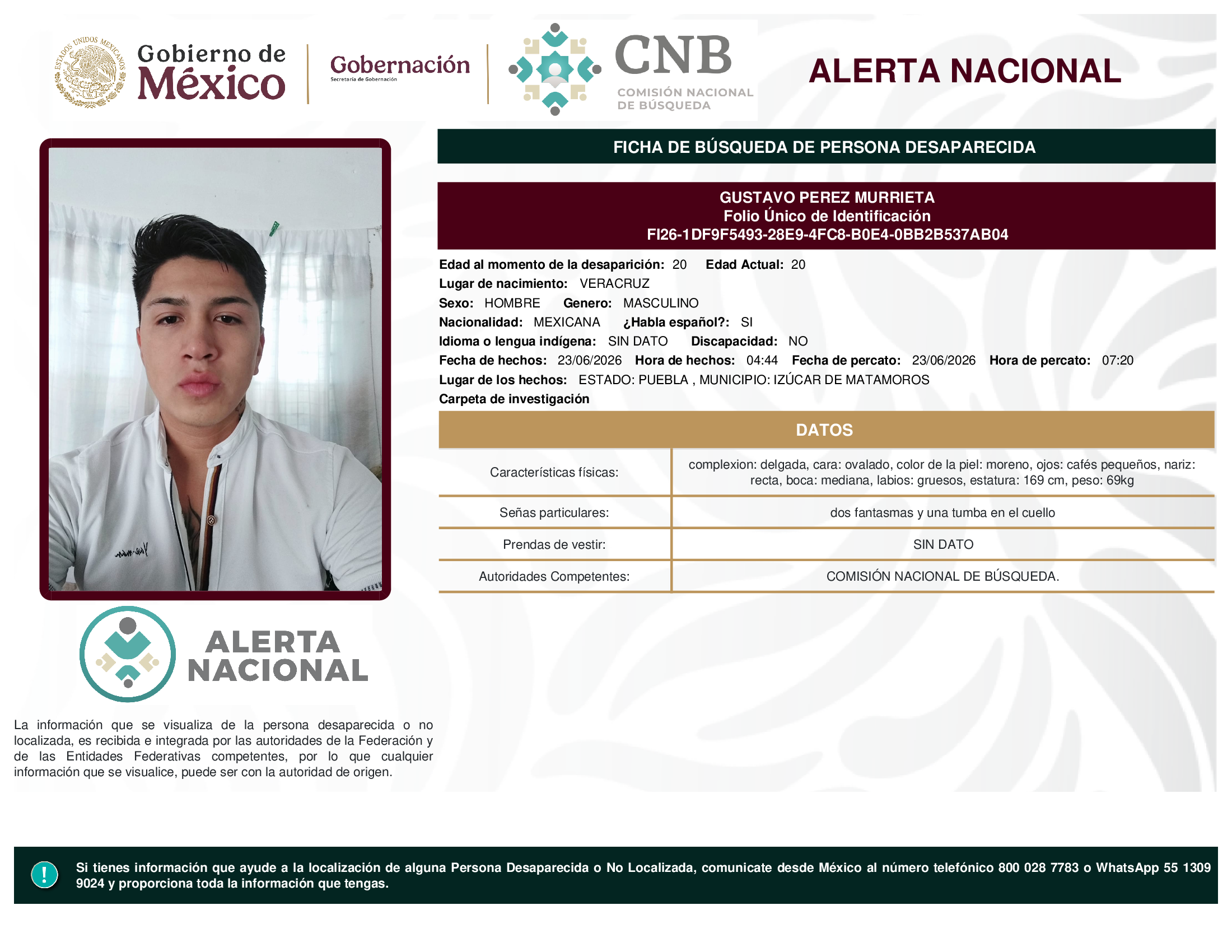 GUSTAVO PEREZ MURRIETA