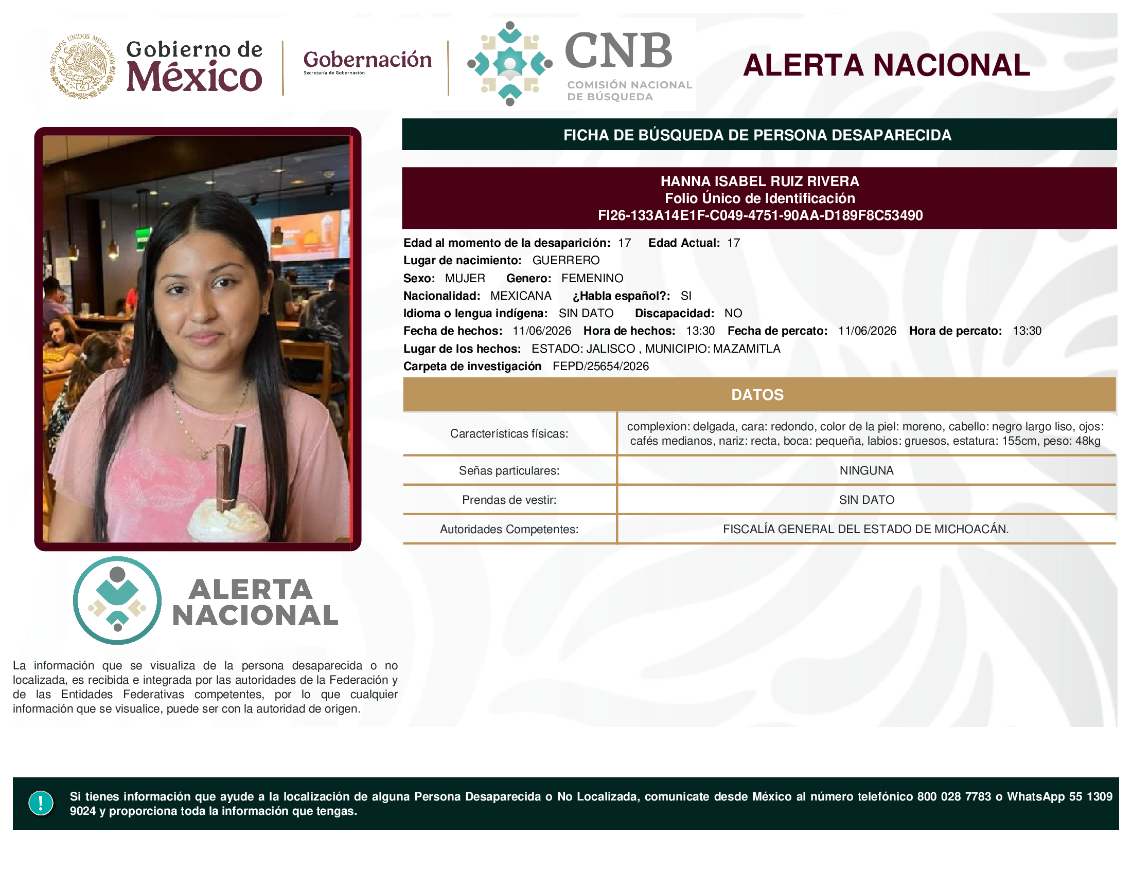 HANNA ISABEL RUIZ RIVERA
