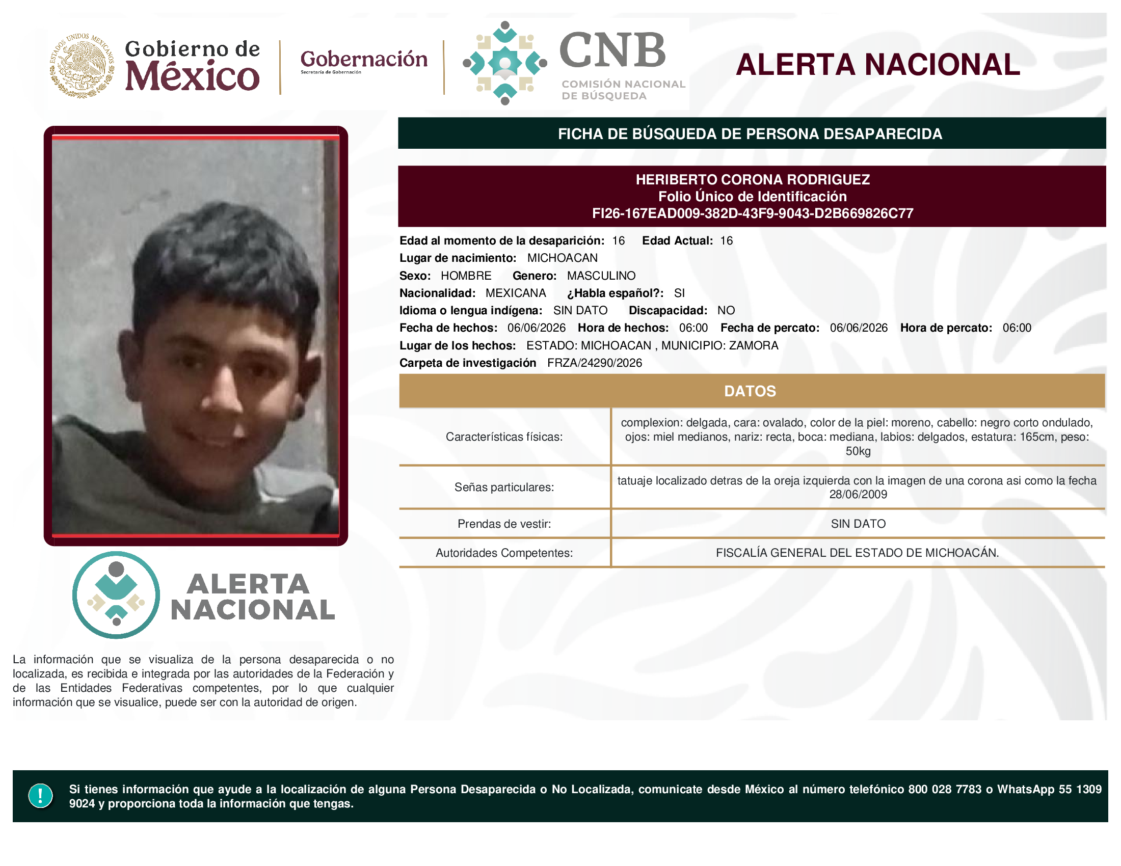 HERIBERTO CORONA RODRIGUEZ