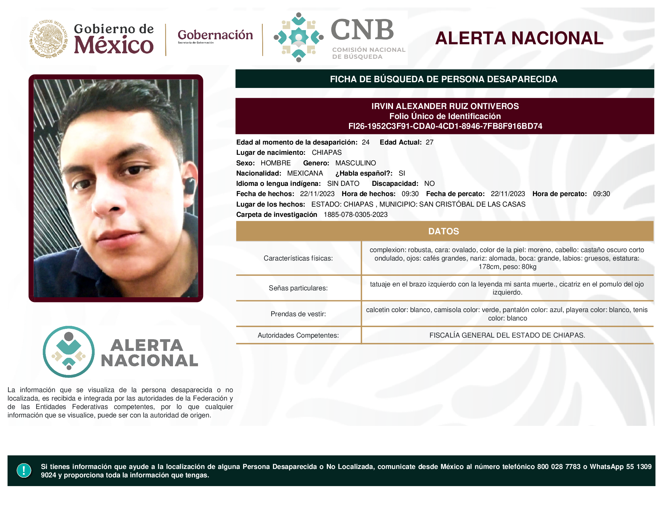 IRVIN ALEXANDER RUIZ ONTIVEROS
