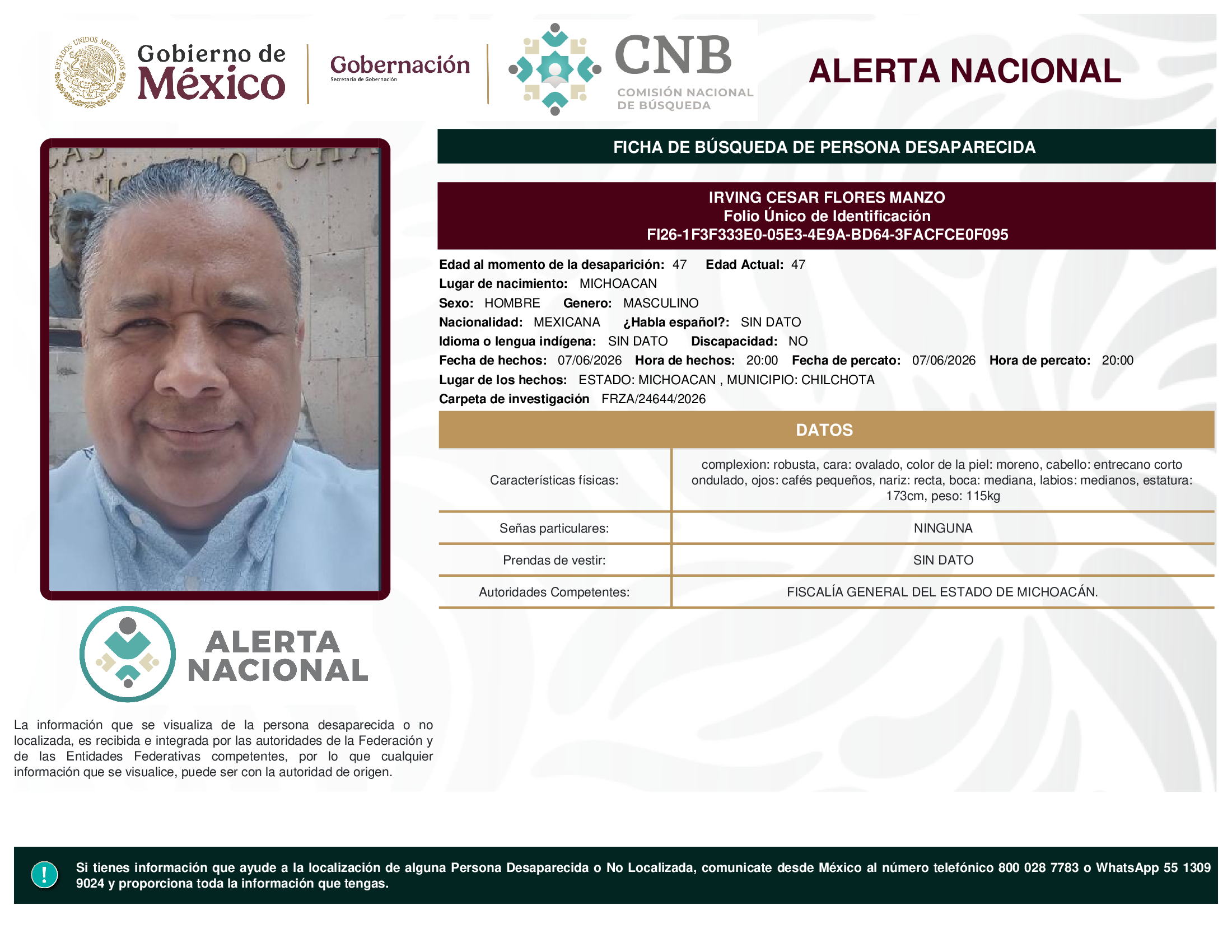 IRVING CESAR FLORES MANZO