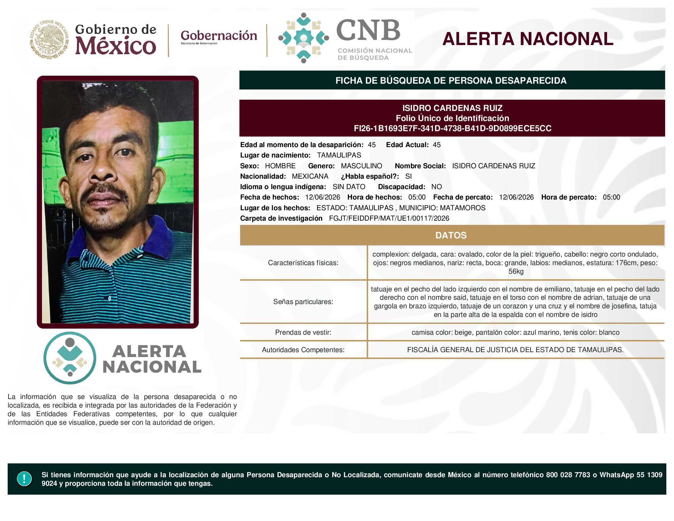ISIDRO CARDENAS RUIZ
