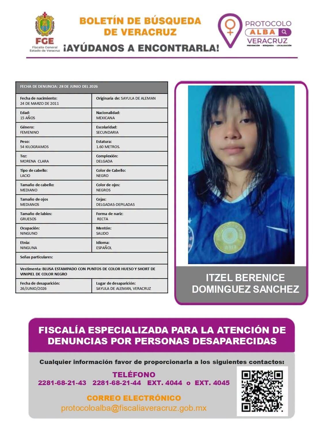 ITZEL BERENICE DOMÍNGUEZ SÁNCHEZ