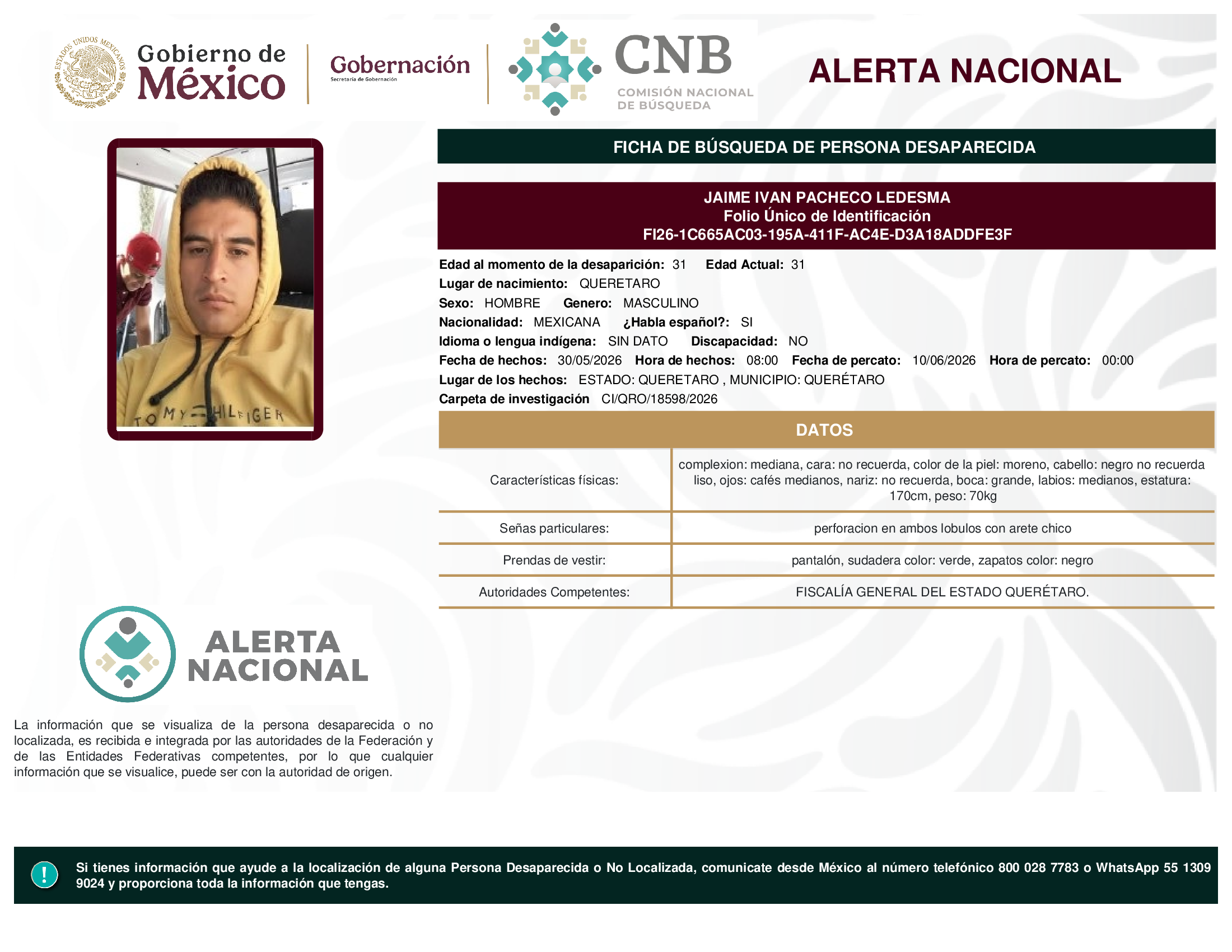 JAIME IVAN PACHECO LEDESMA