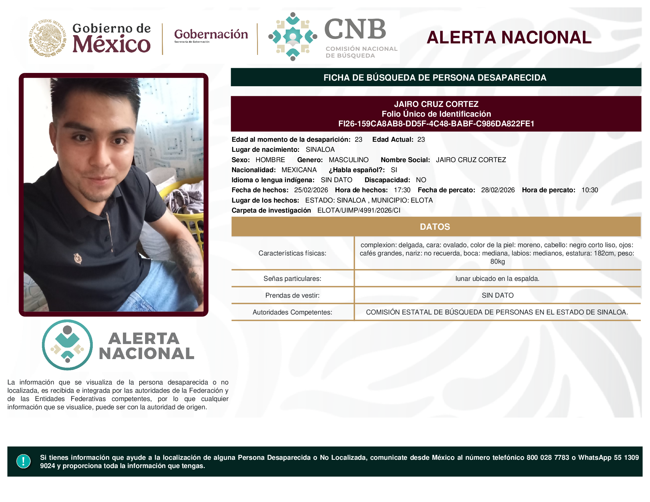 JAIRO CRUZ CORTEZ