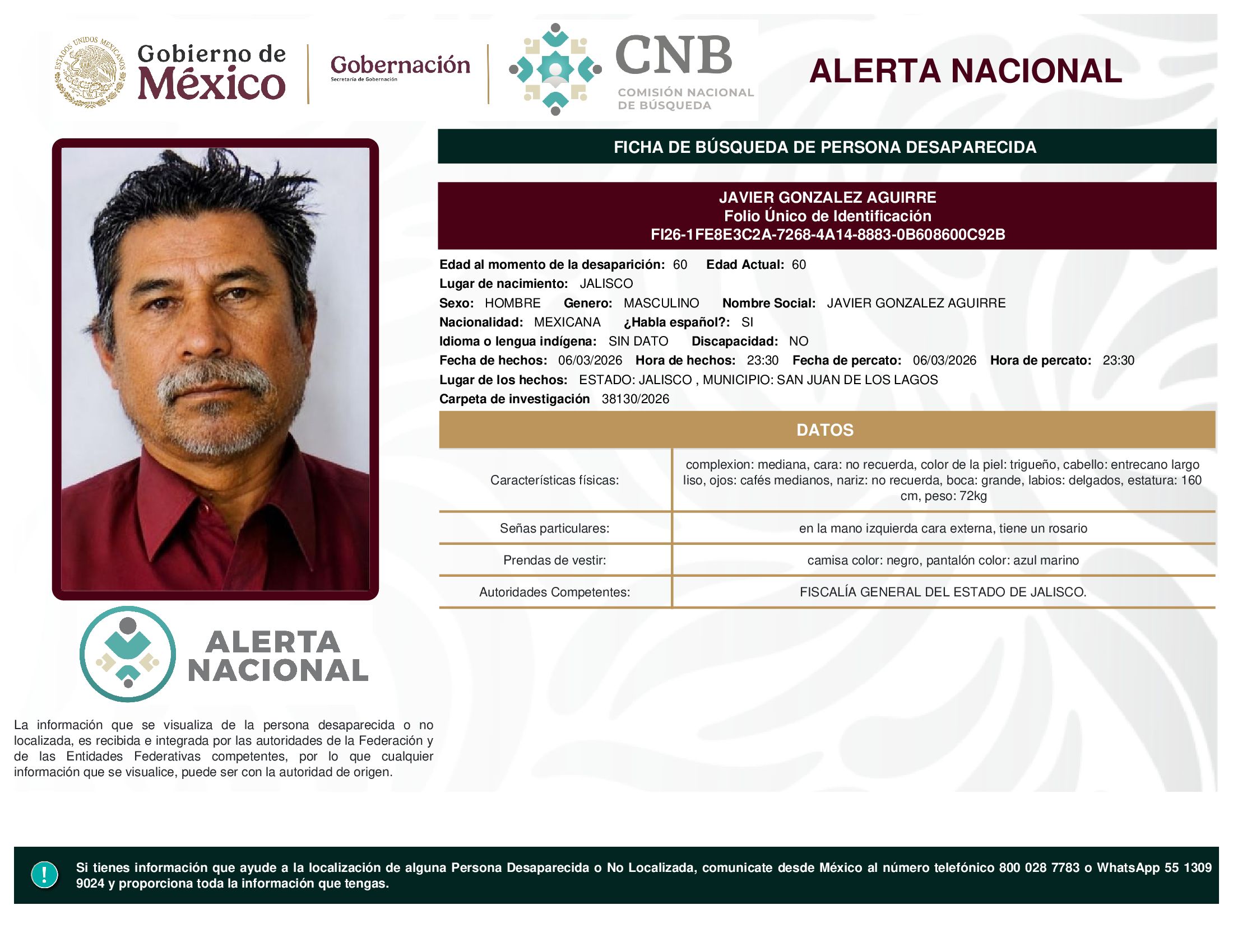JAVIER GONZALEZ AGUIRRE