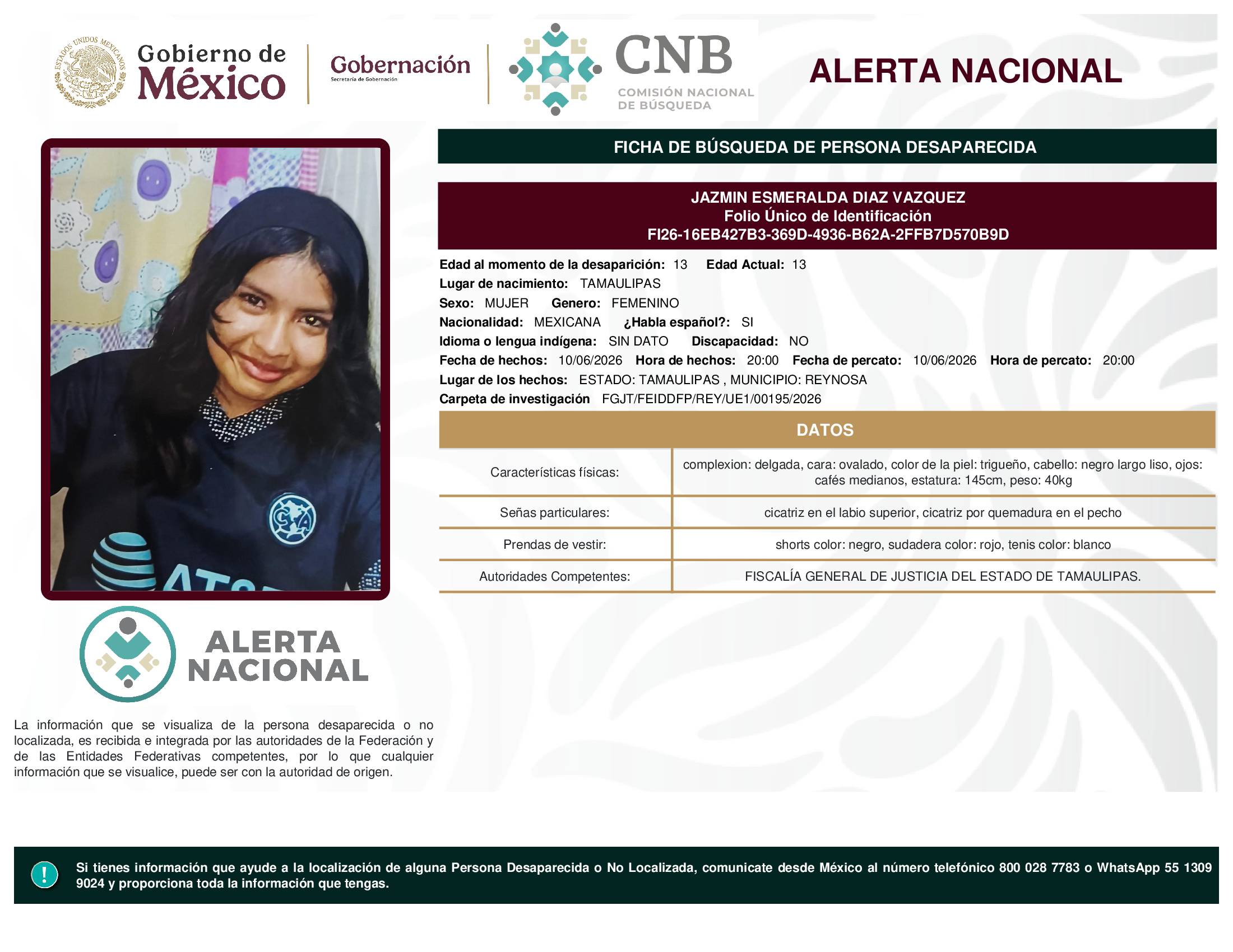 JAZMIN ESMERALDA DIAZ VAZQUEZ