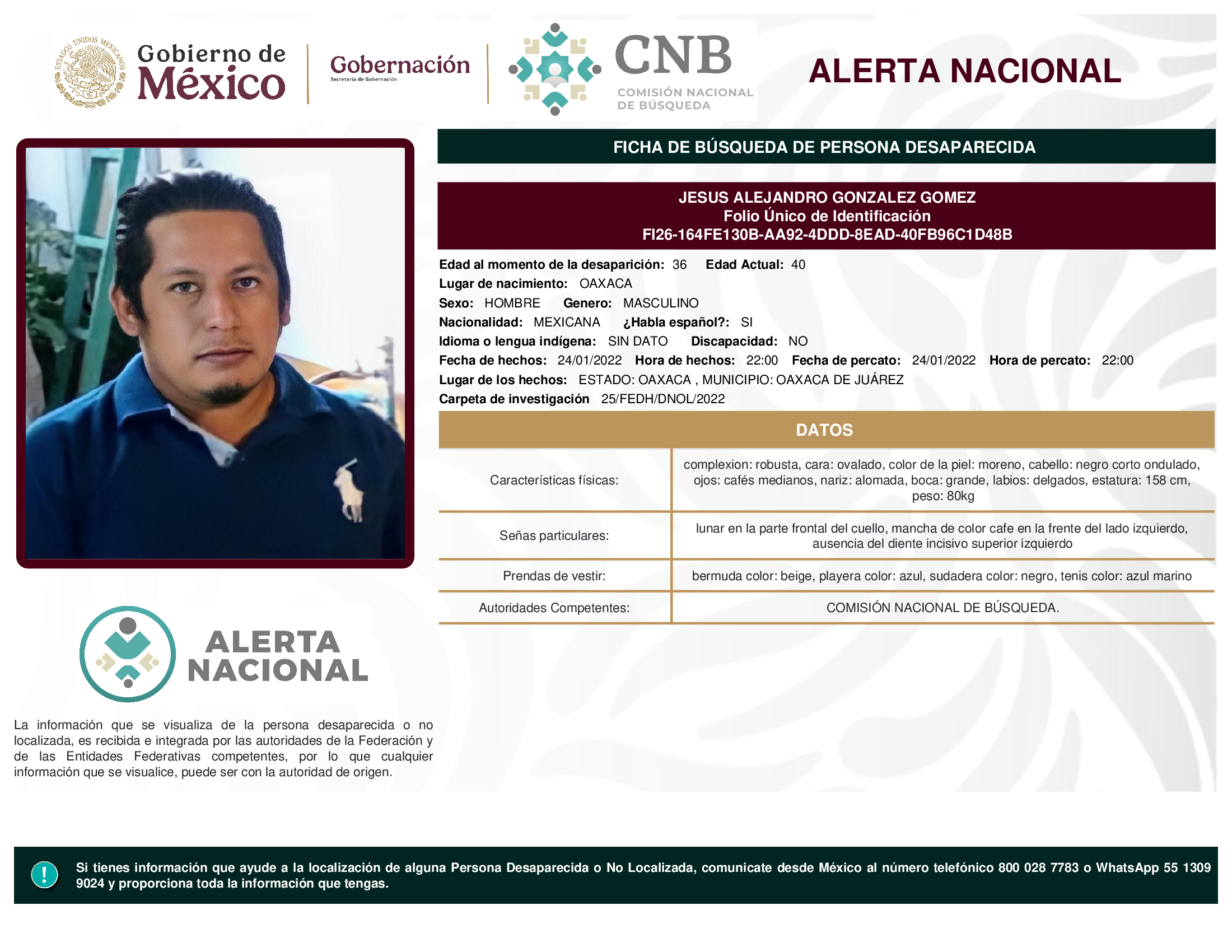 JESUS ALEJANDRO GONZALEZ GOMEZ