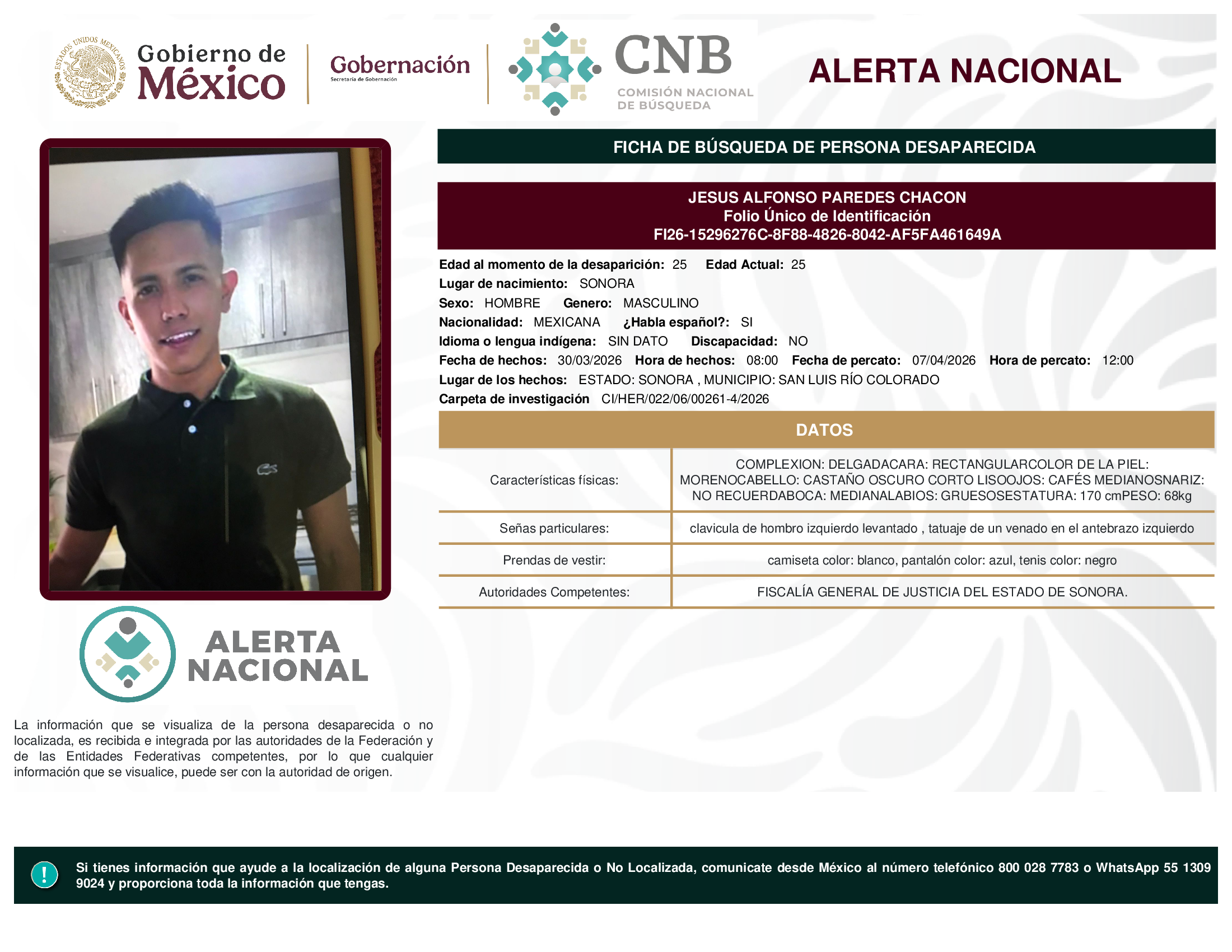JESUS ALFONSO PAREDES CHACON