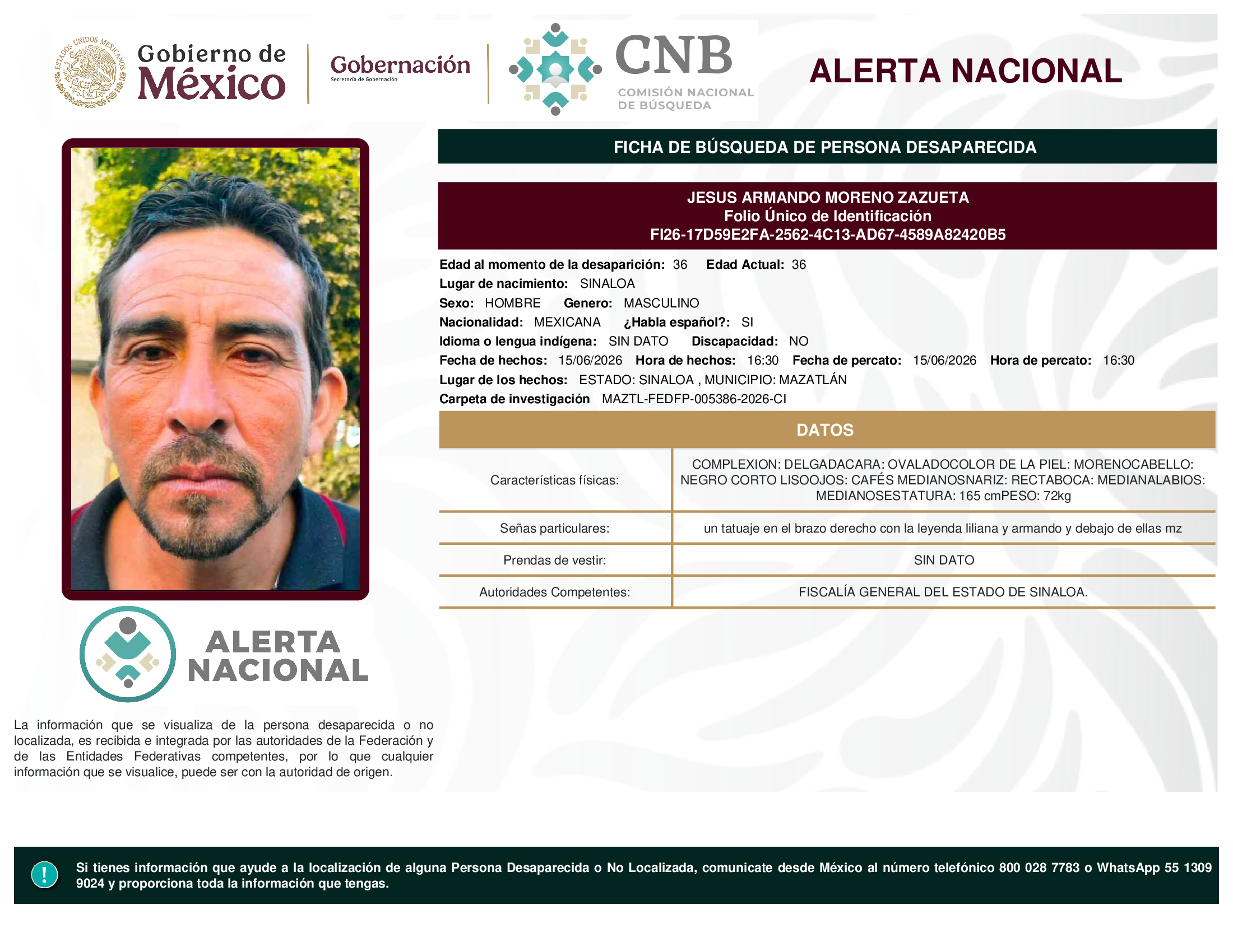 JESUS ARMANDO MORENO ZAZUETA