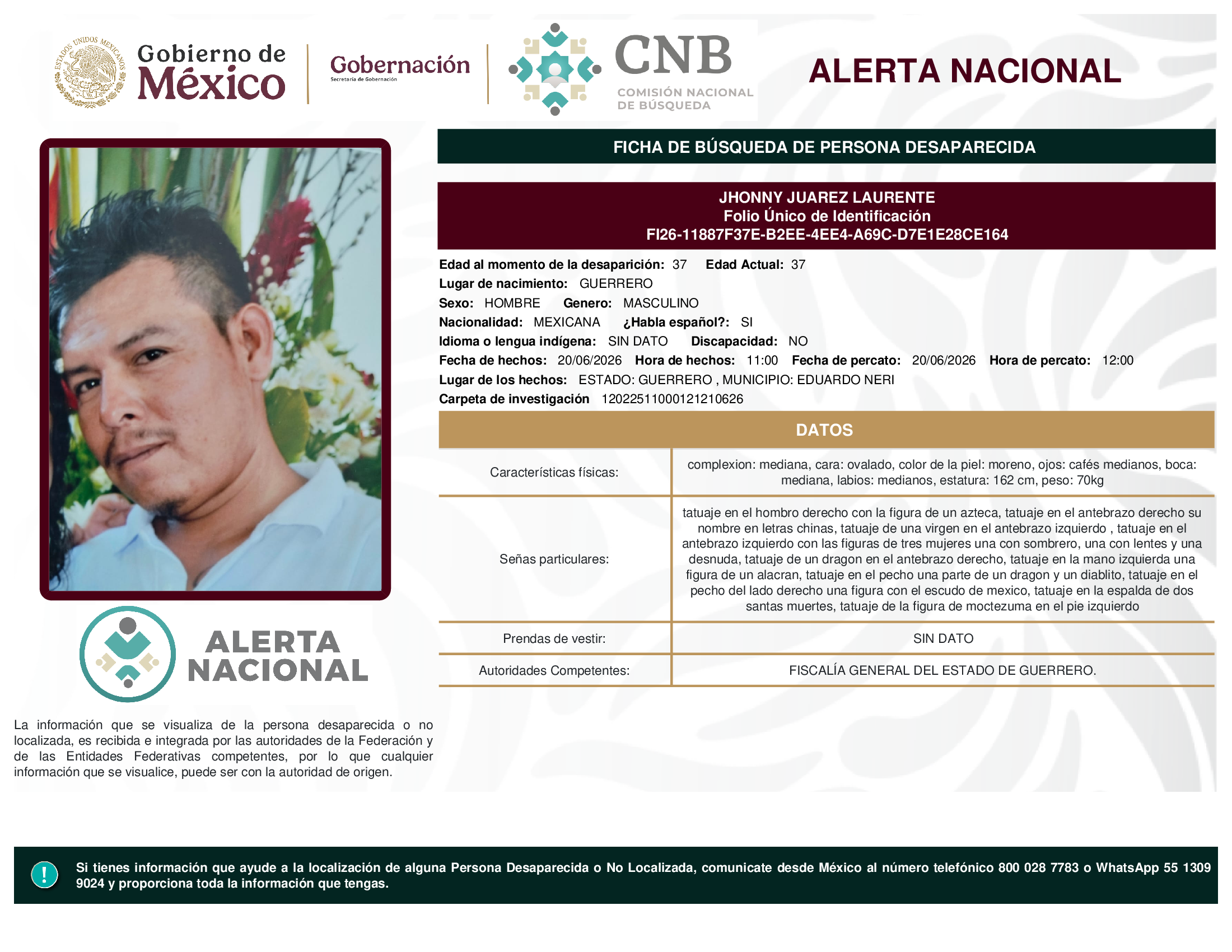 JHONNY JUAREZ LAURENTE