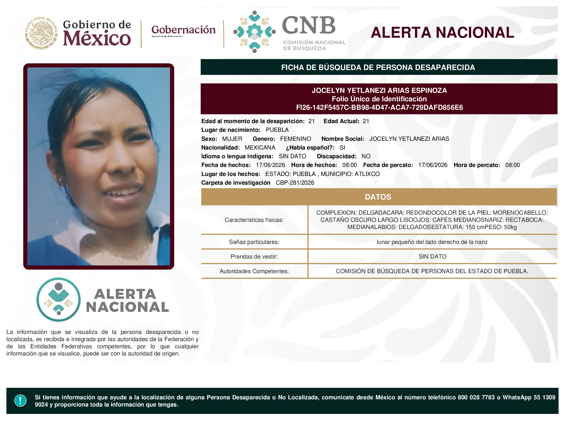 JOCELYN YETLANEZI ARIAS ESPINOZA