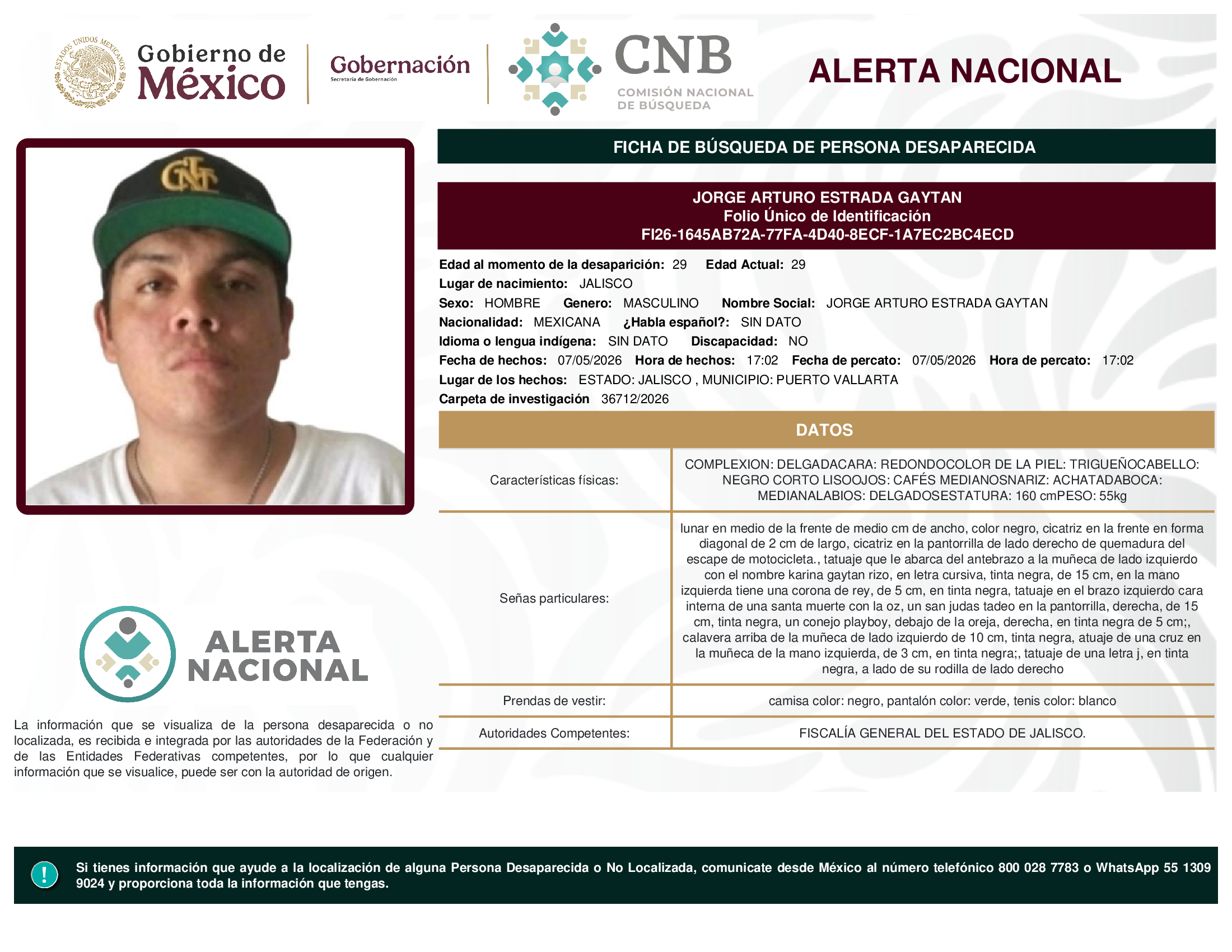 JORGE ARTURO ESTRADA GAYTAN
