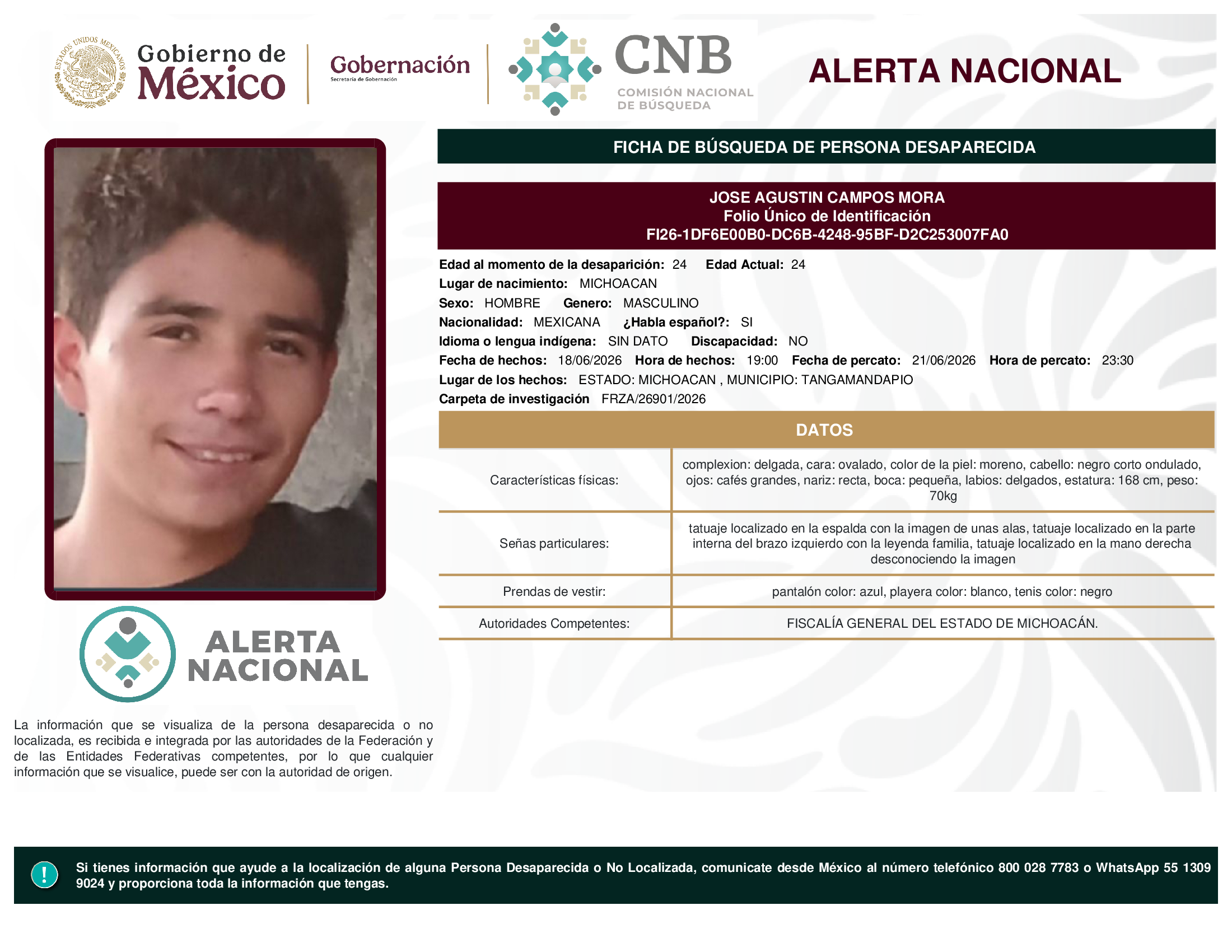 JOSE AGUSTIN CAMPOS MORA