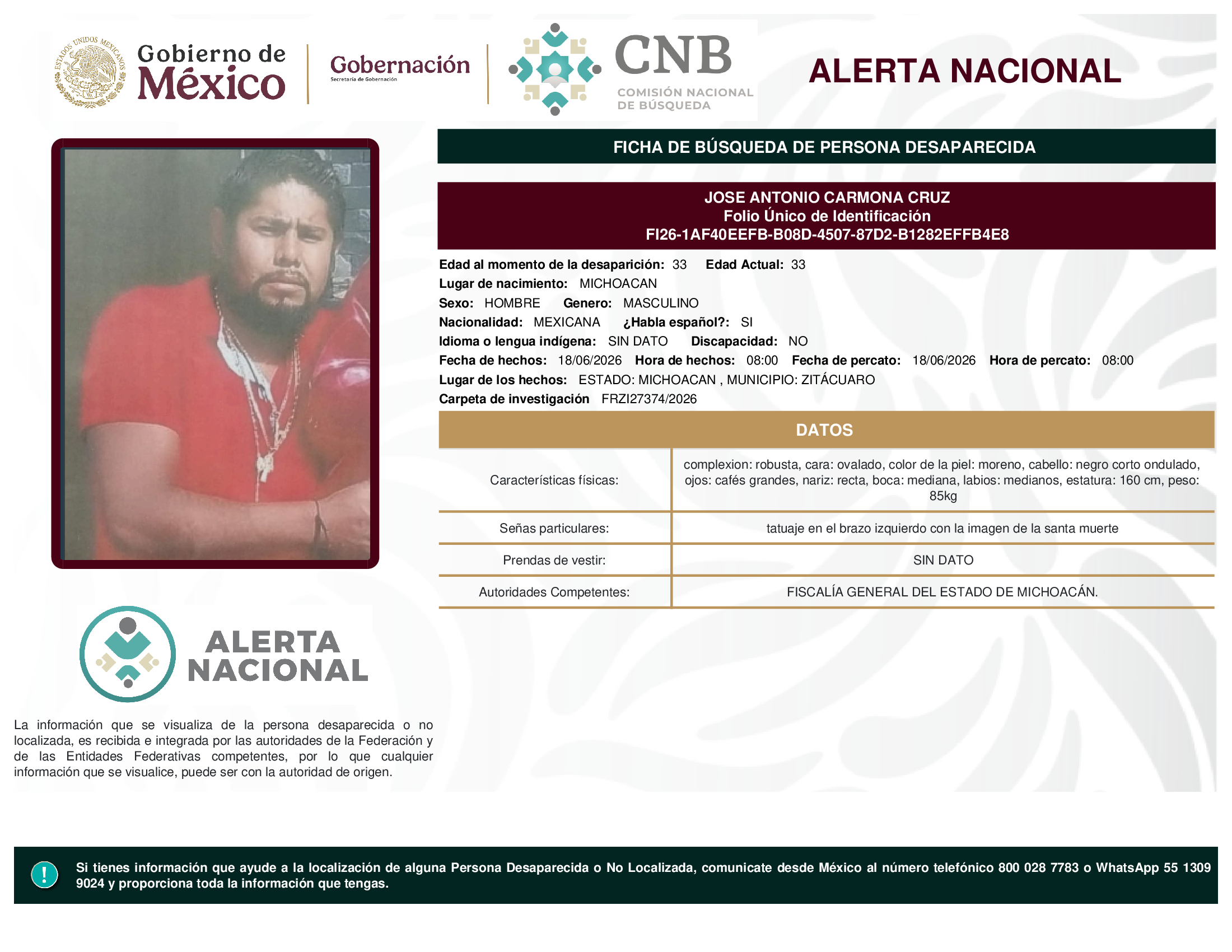JOSE ANTONIO CARMONA CRUZ