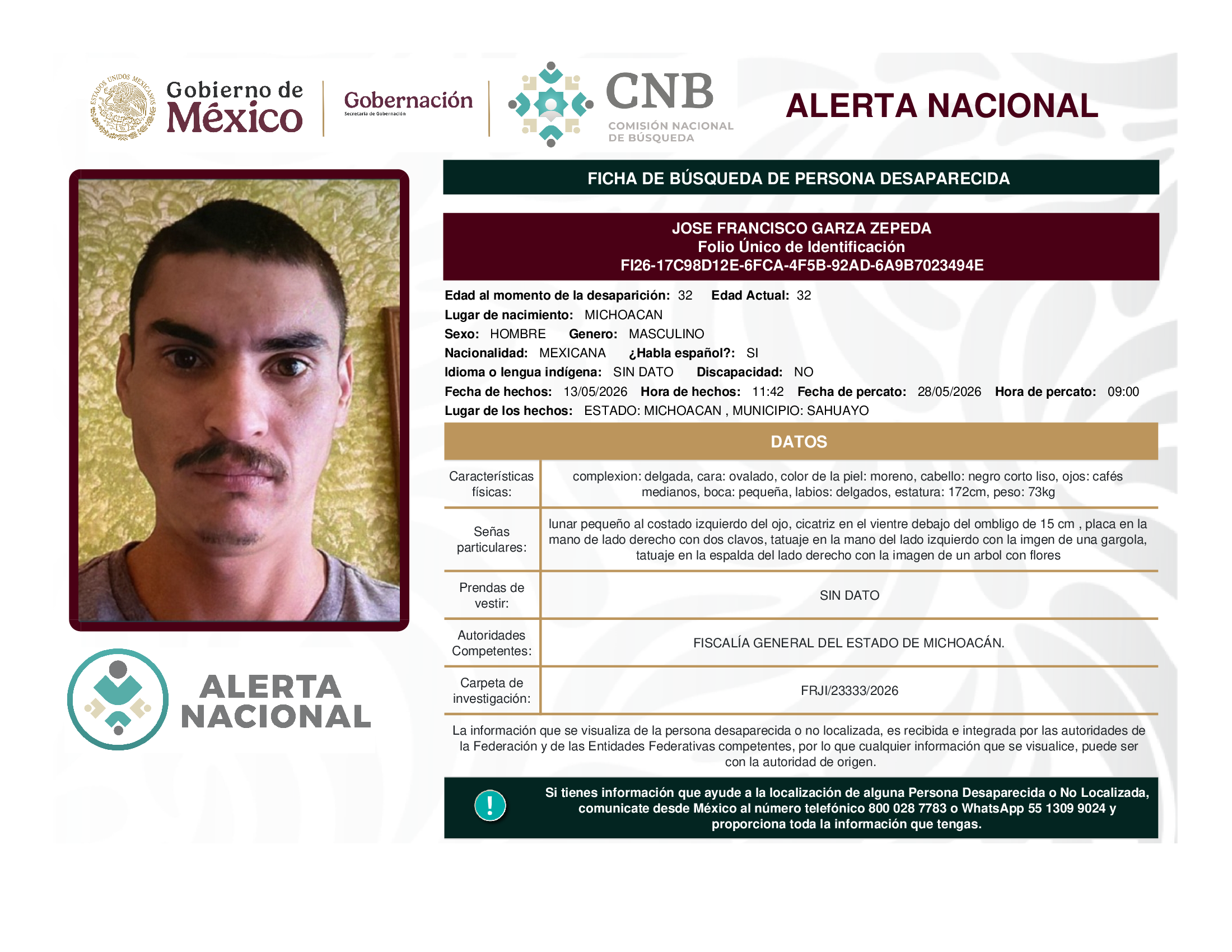 JOSE FRANCISCO GARZA ZEPEDA