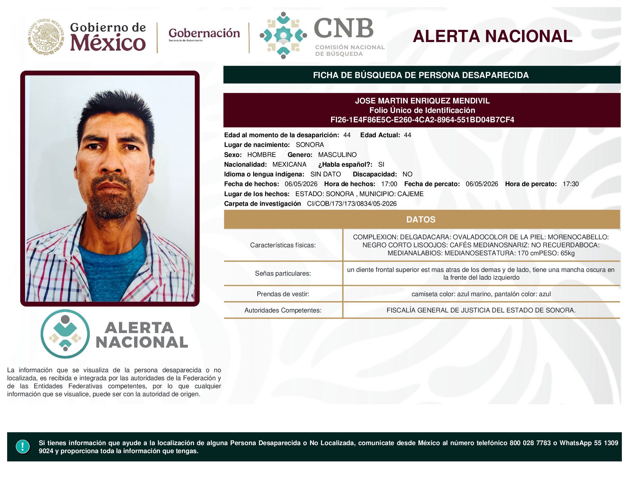 JOSE MARTIN ENRIQUEZ MENDIVIL