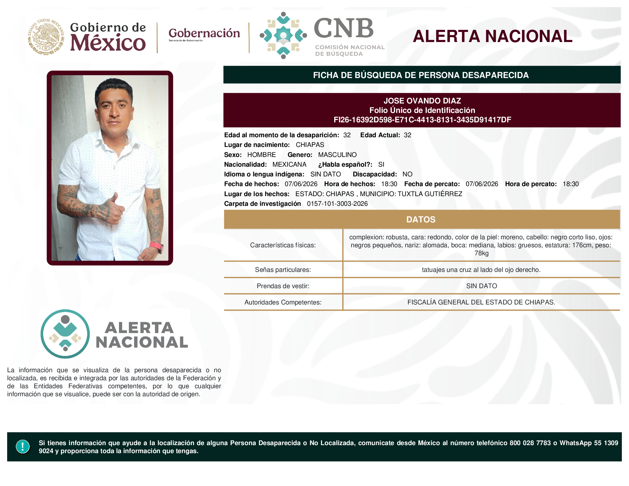 JOSE OVANDO DIAZ