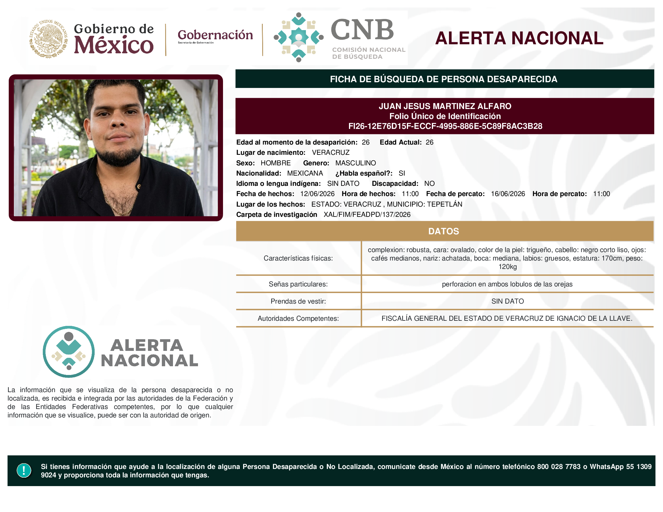 JUAN JESUS MARTINEZ ALFARO