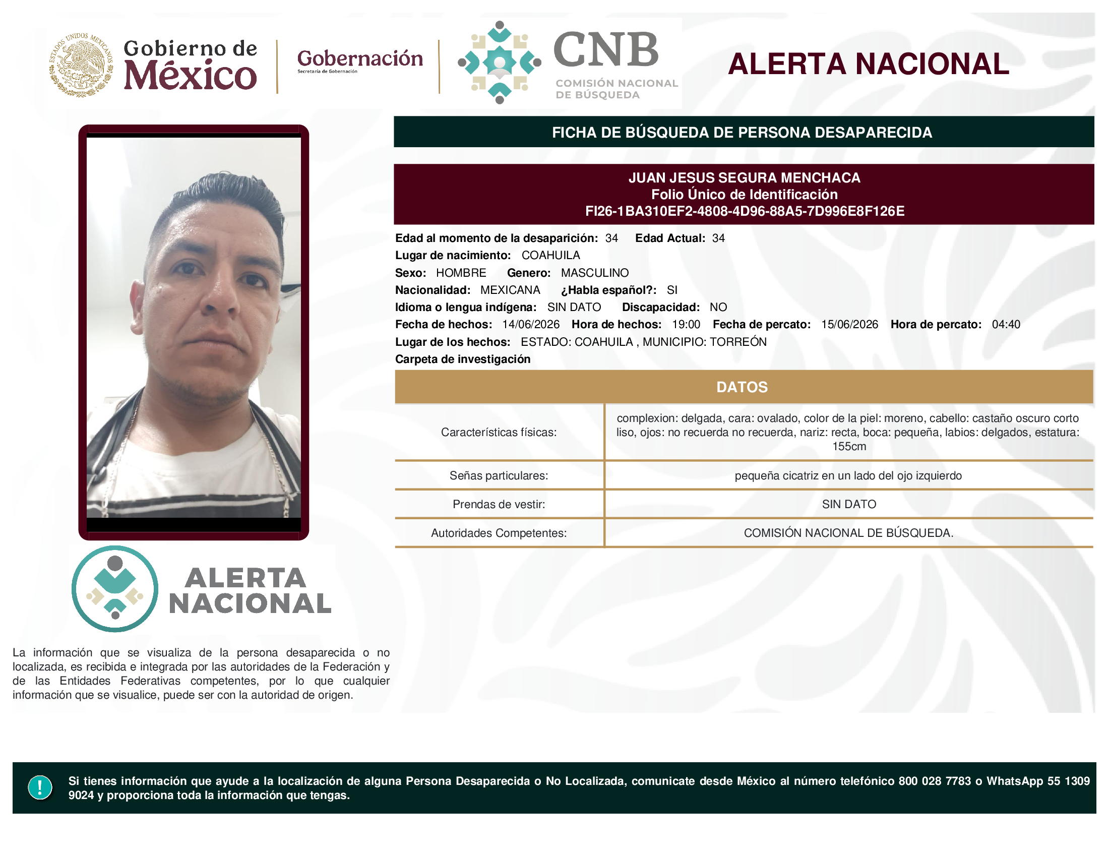 JUAN JESUS SEGURA MENCHACA