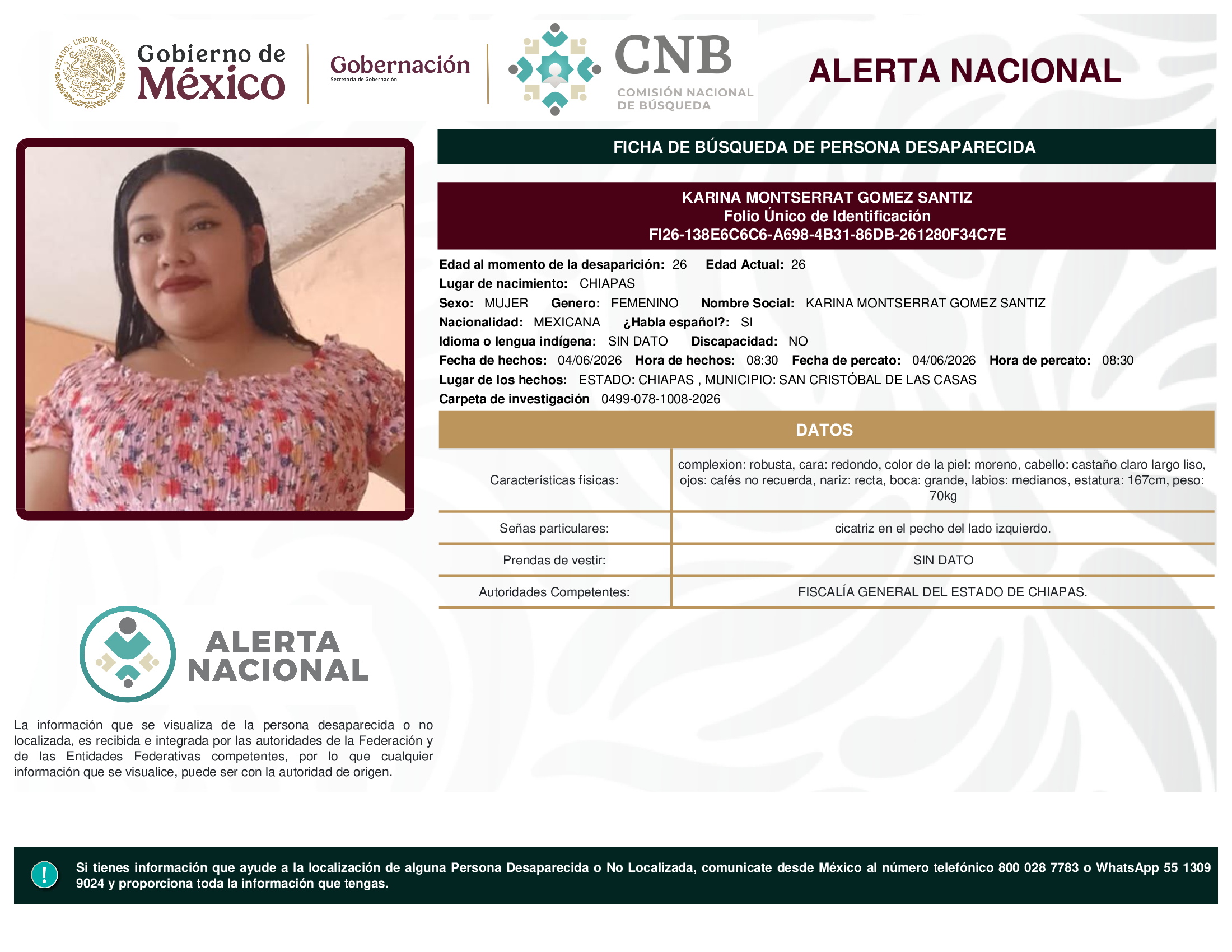 KARINA MONTSERRAT GOMEZ SANTIZ